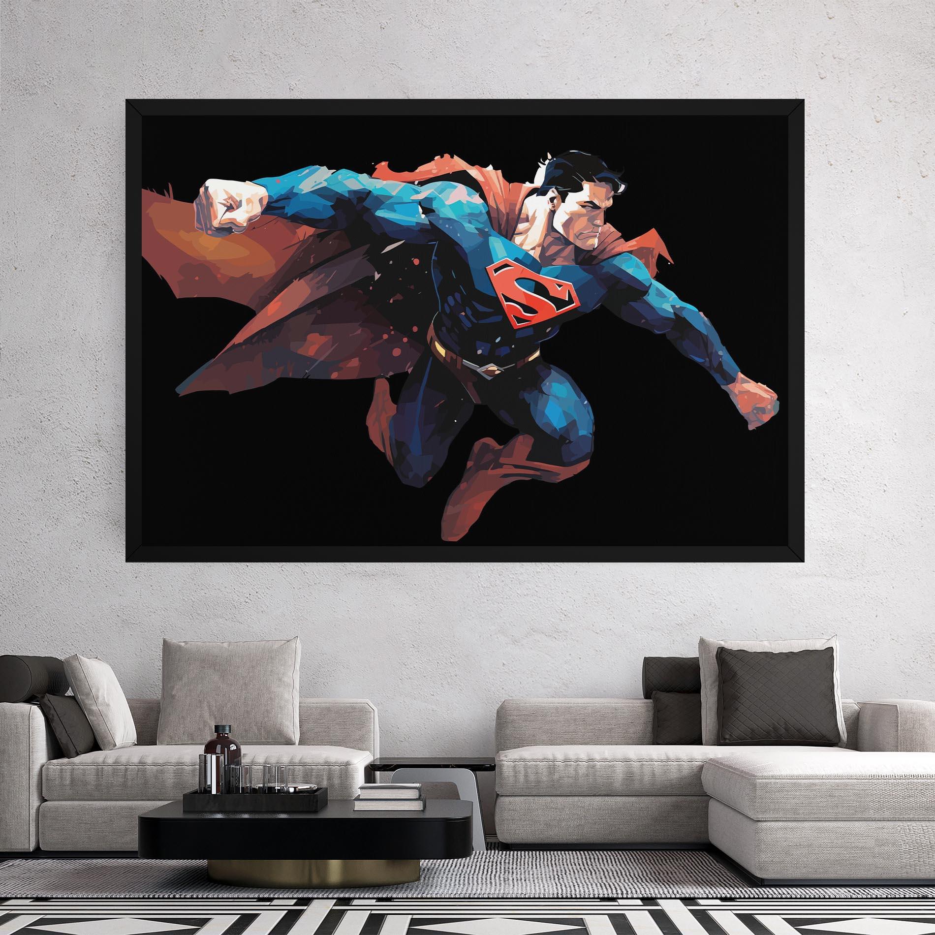 Vászonkép Superman Jump mockup 2