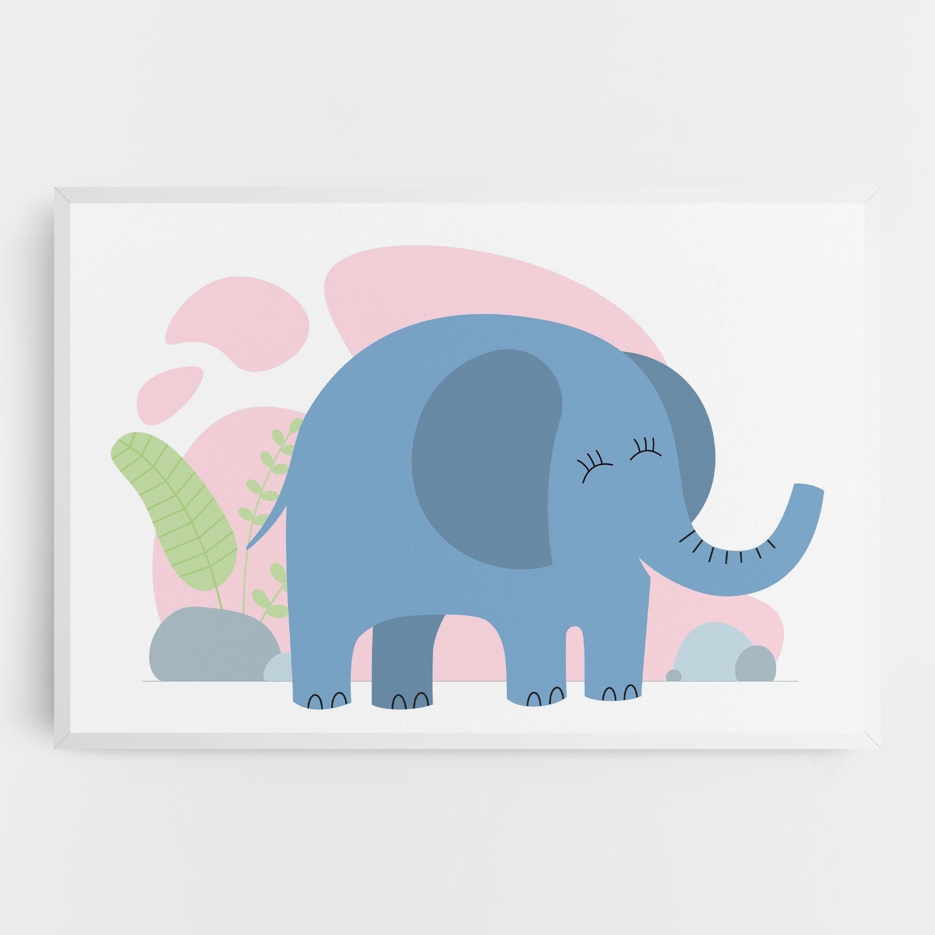 Leaf Cute Elephant mockup 0