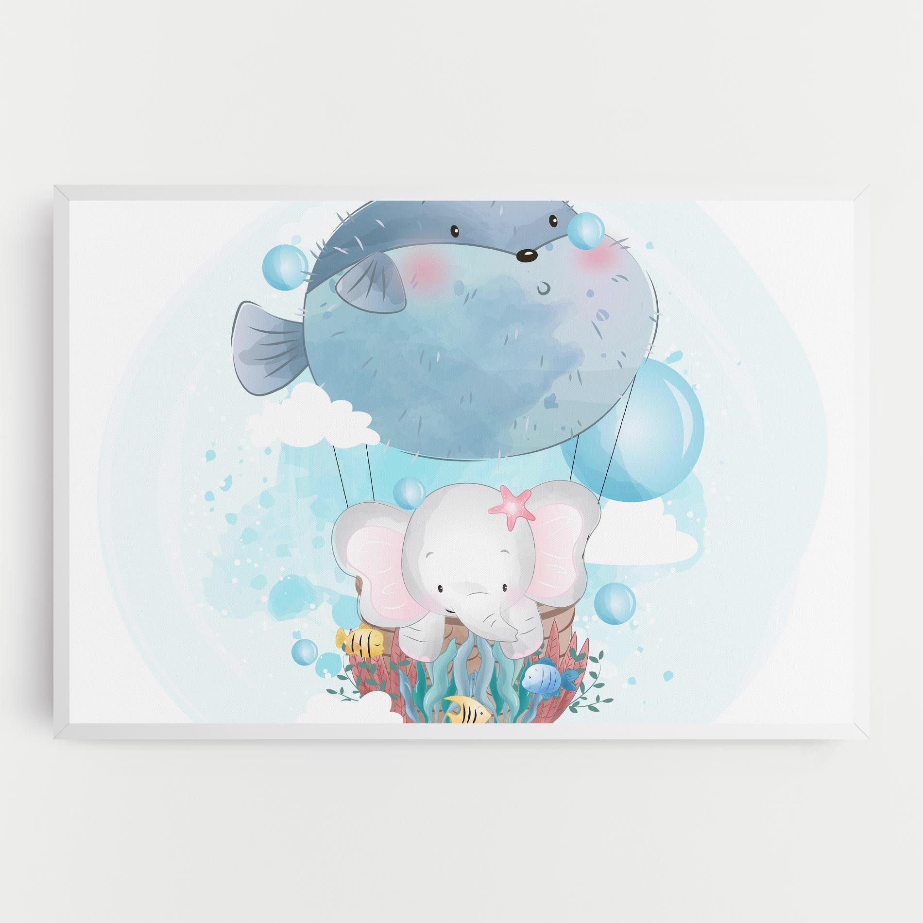 Swiming Elephant mockup 0