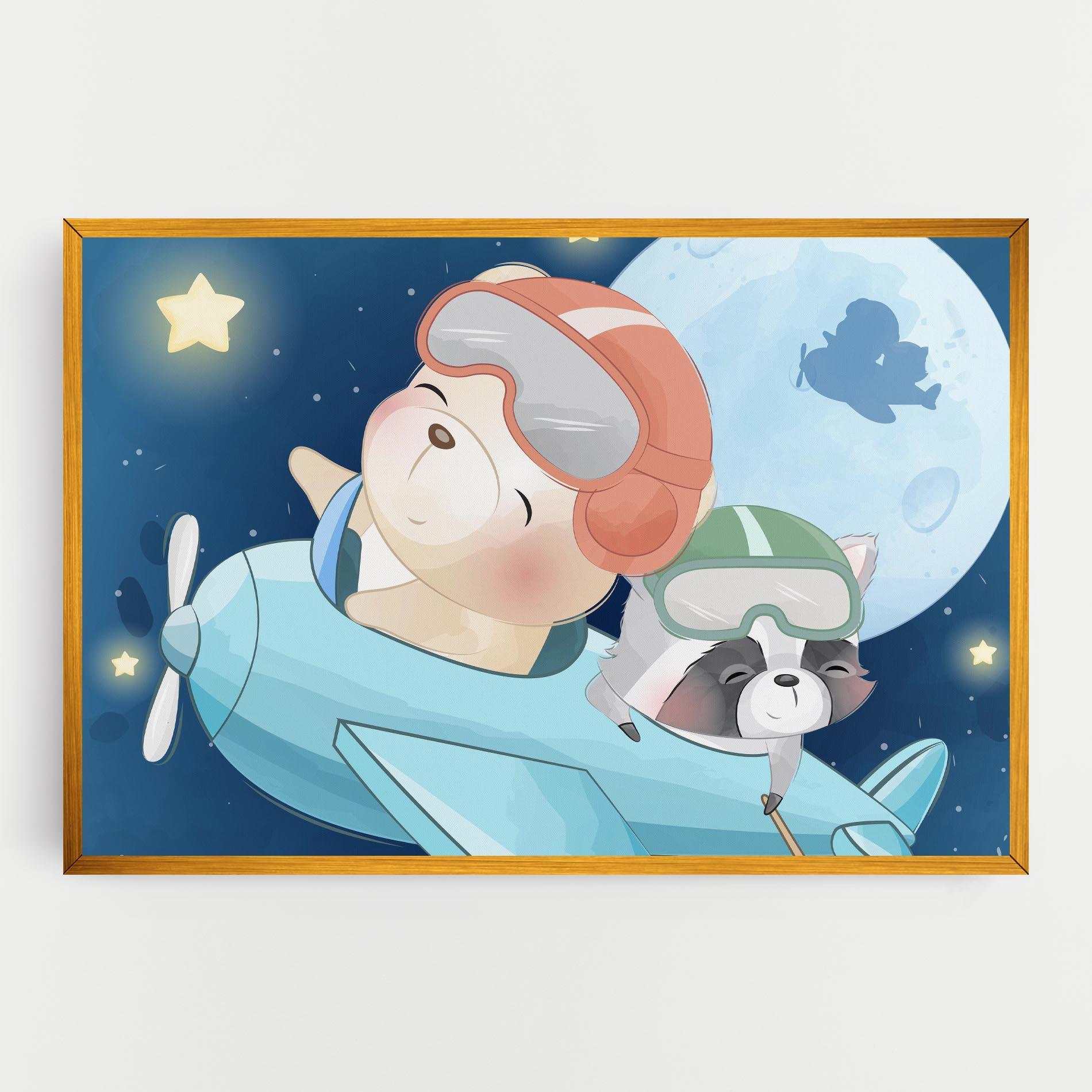 Vászonkép Bear Flying Star mockup 0