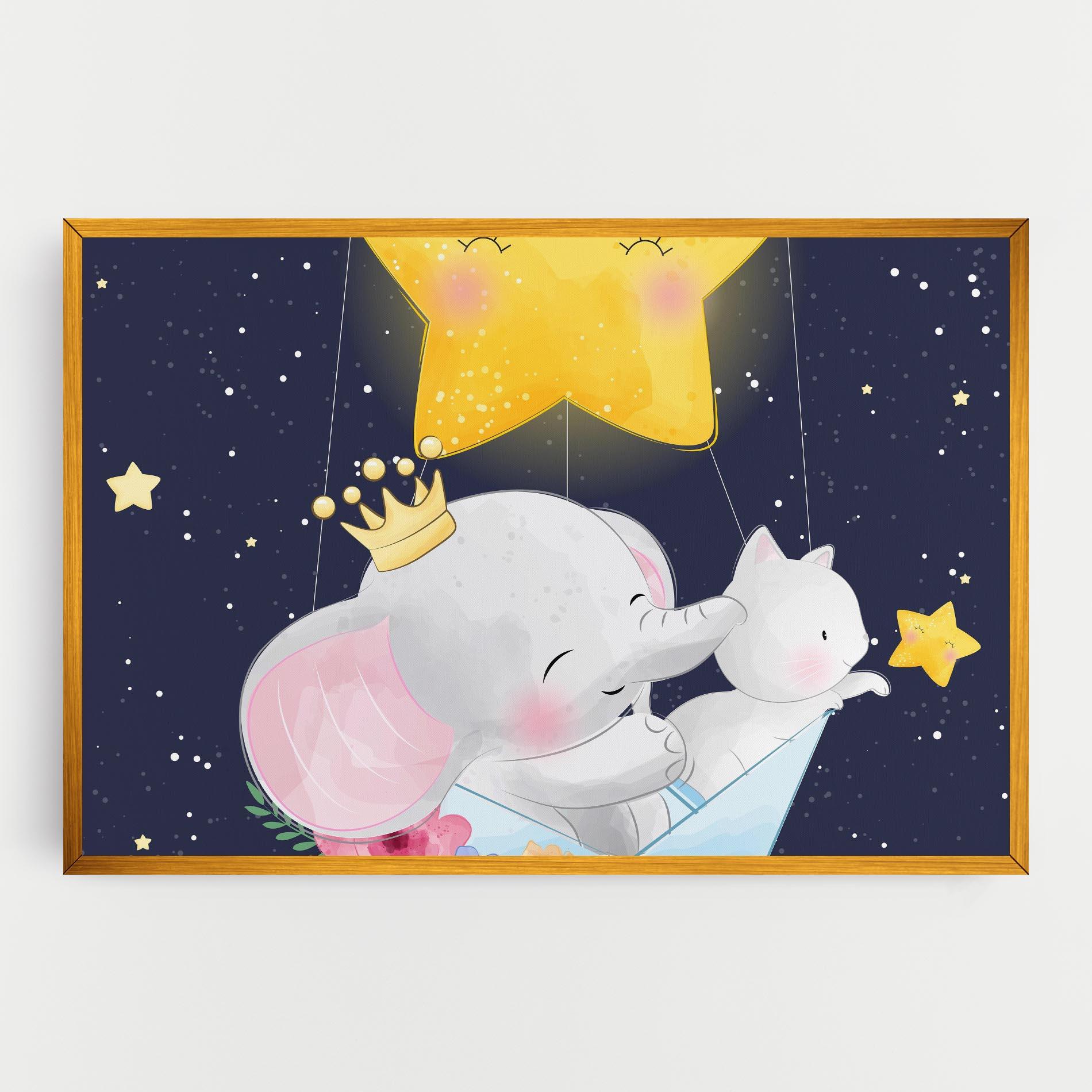 Vászonkép Elephant Cat mockup 0