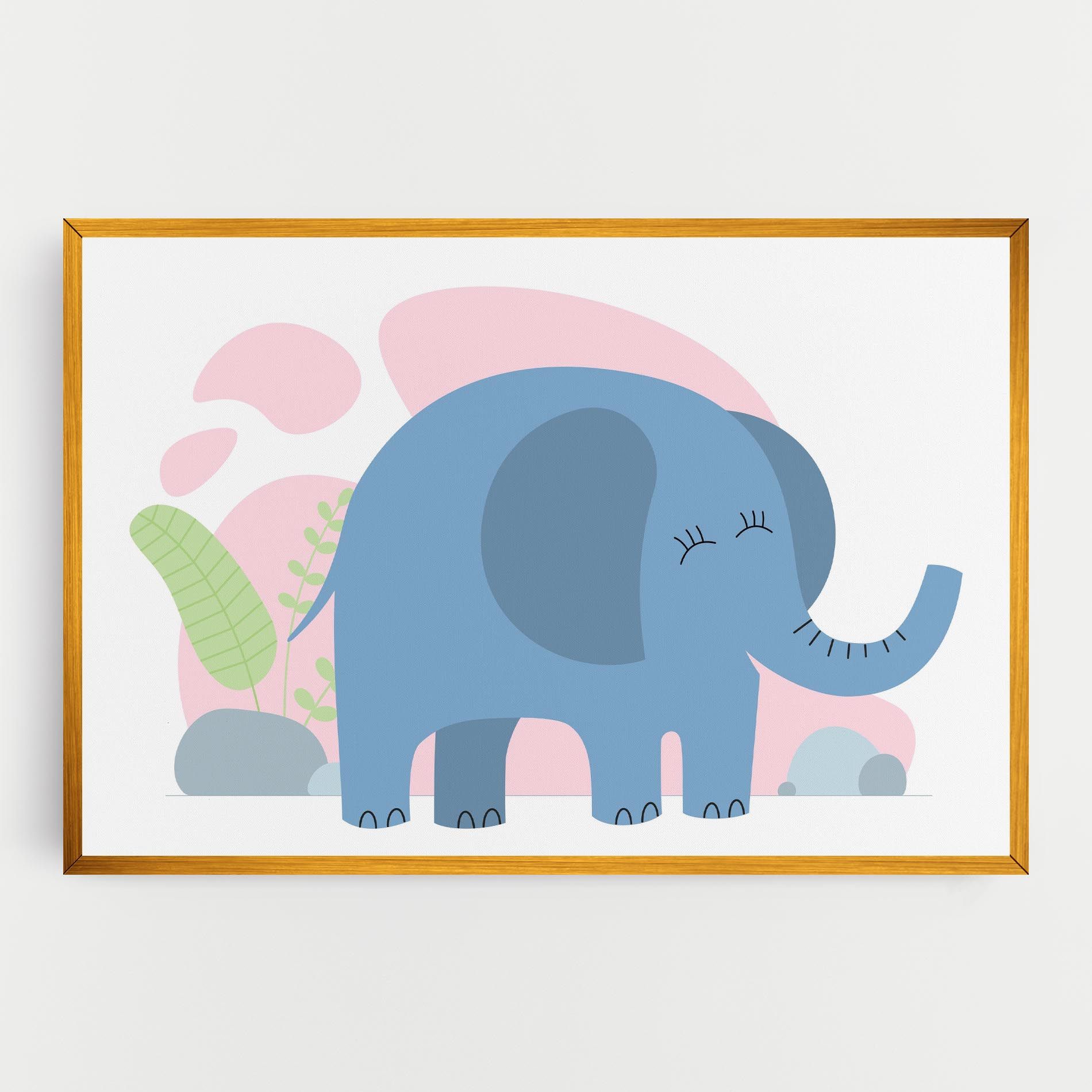 Leaf Cute Elephant mockup 0