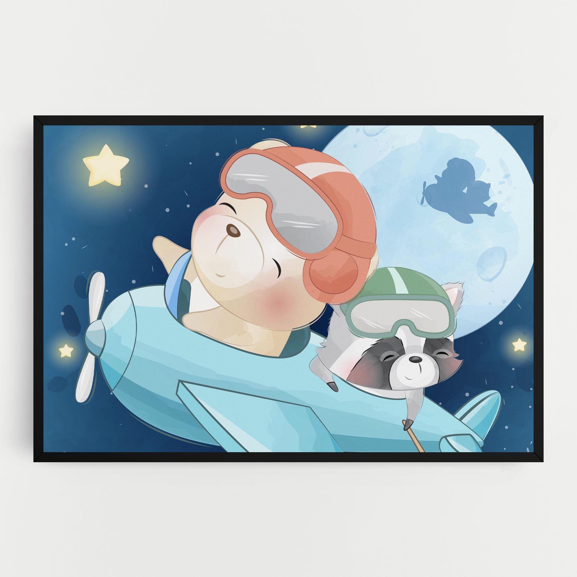 Vászonkép Bear Flying Star mockup 0
