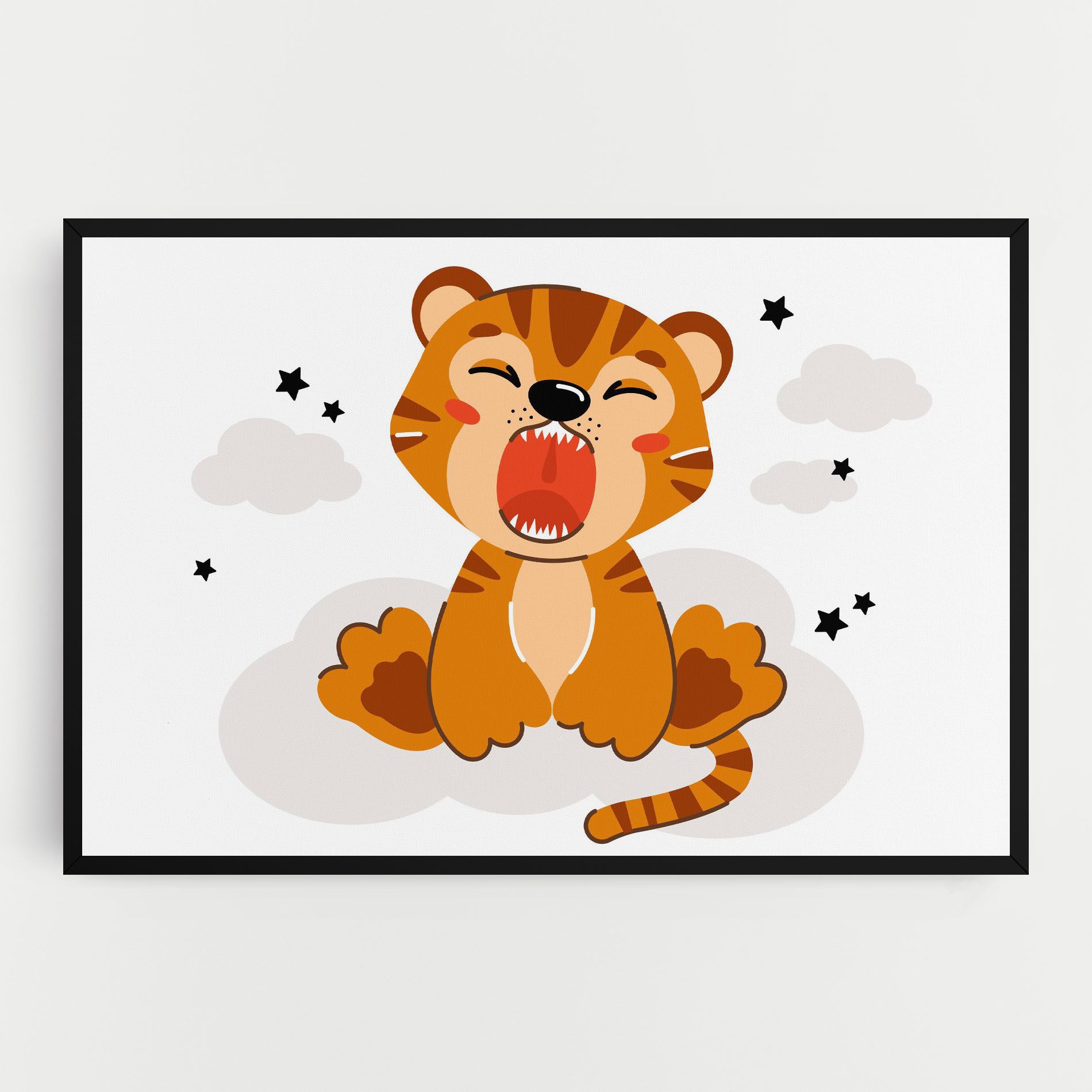 Cute Sleepy Tiger mockup 0