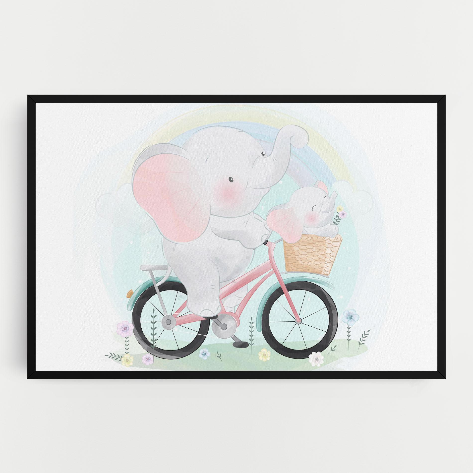 Vászonkép Elephant Bike mockup 0