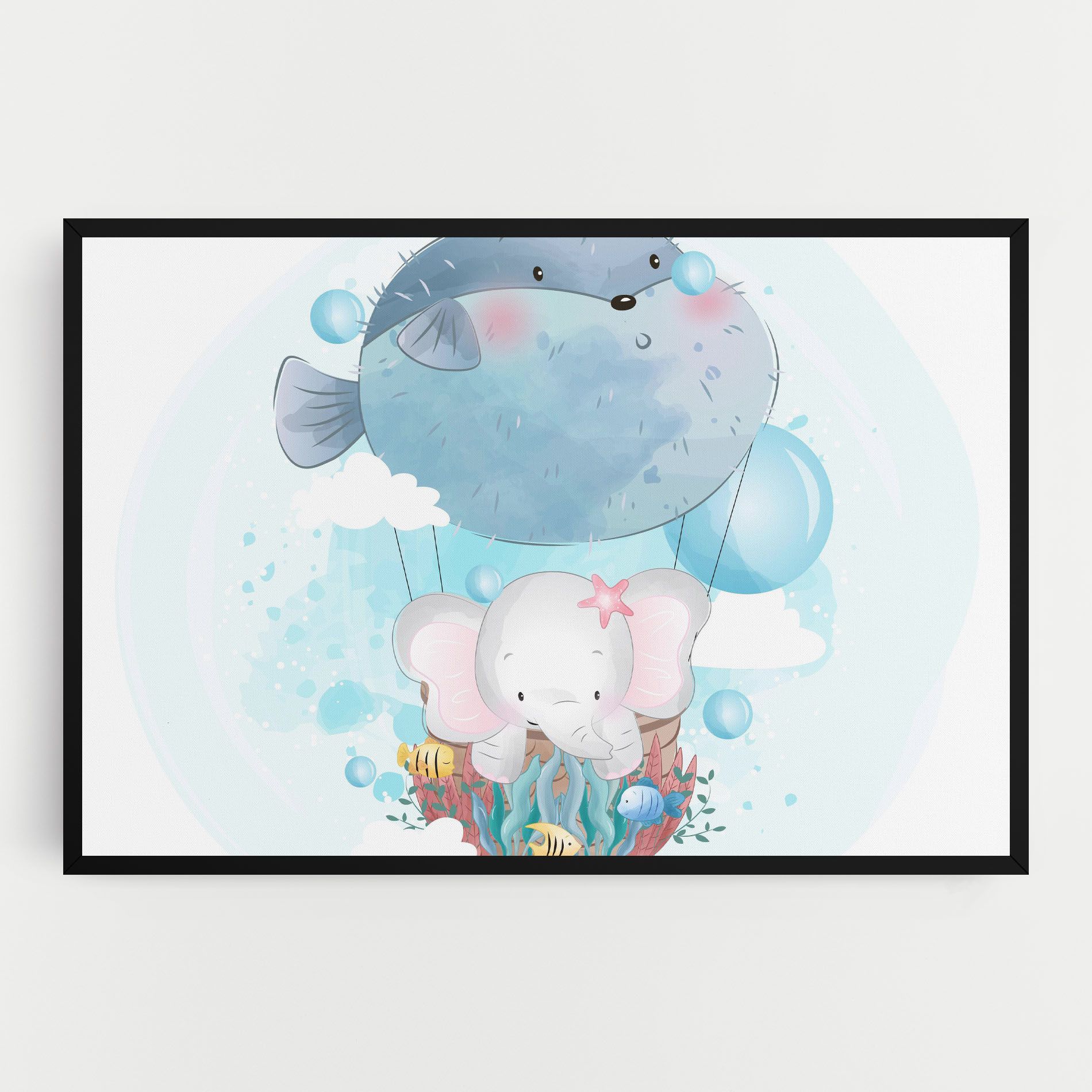 Swiming Elephant mockup 0