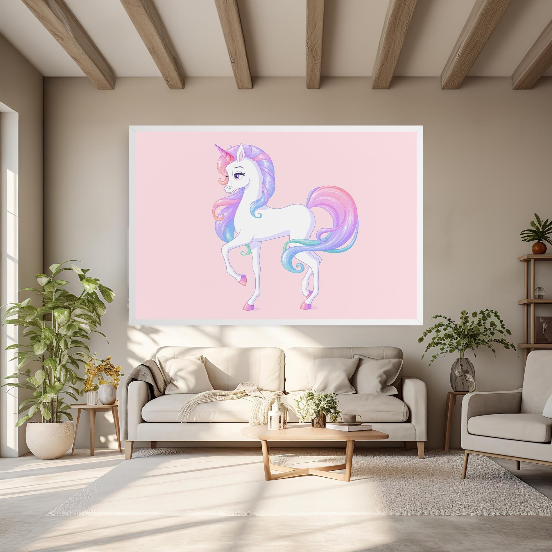 Vászonkép Beautiful Unicorn mockup 6