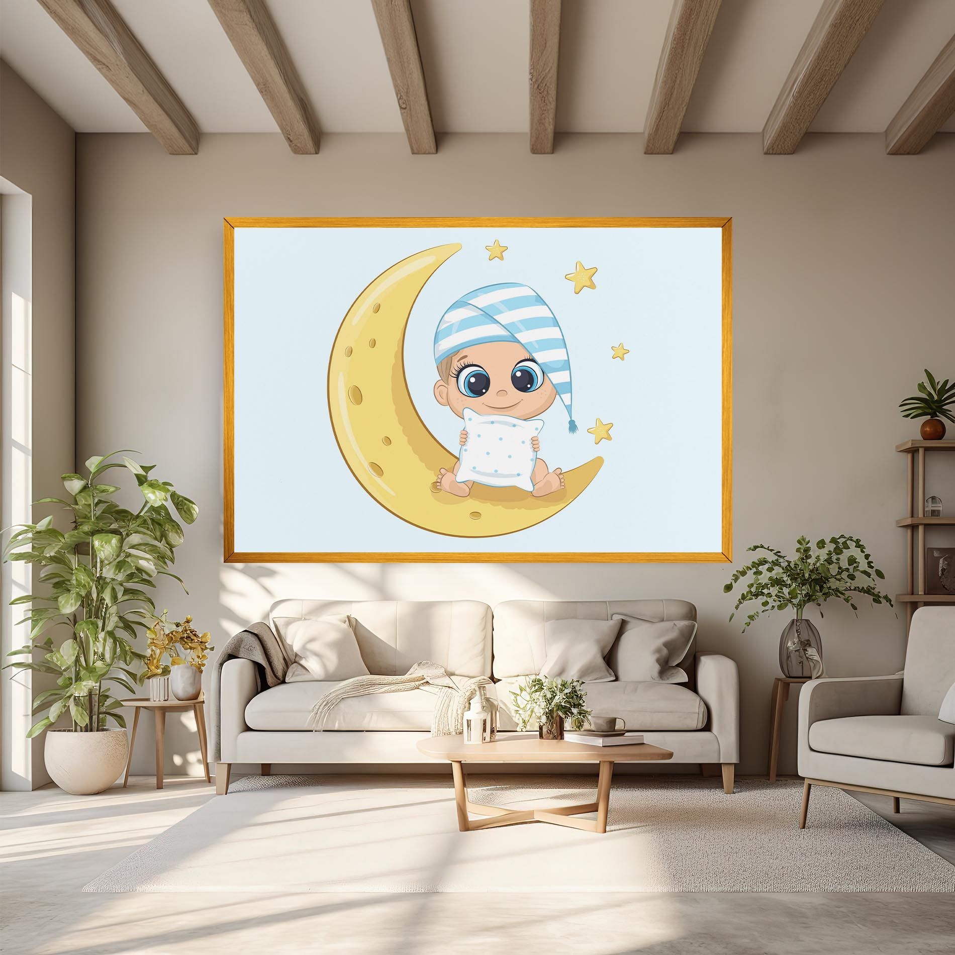Baby On Moon mockup 6