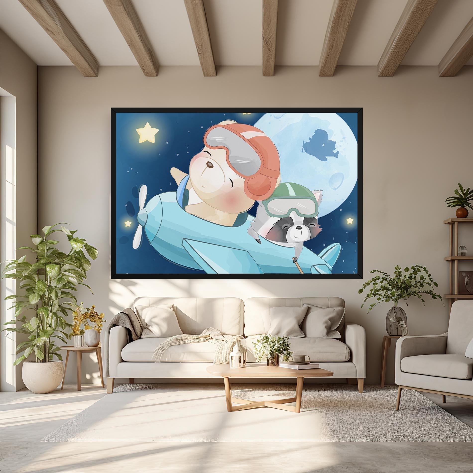 Vászonkép Bear Flying Star mockup 6