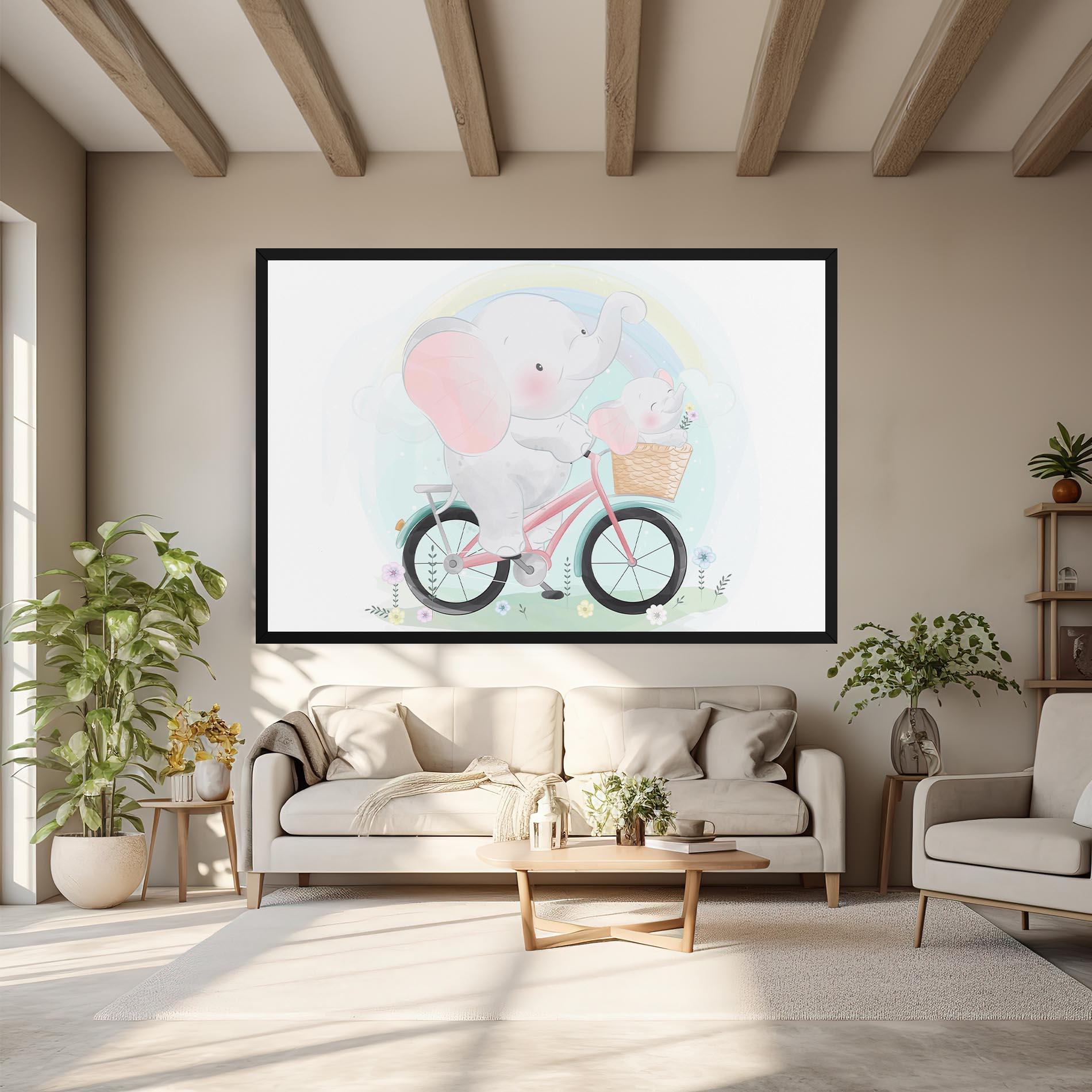 Vászonkép Elephant Bike mockup 6