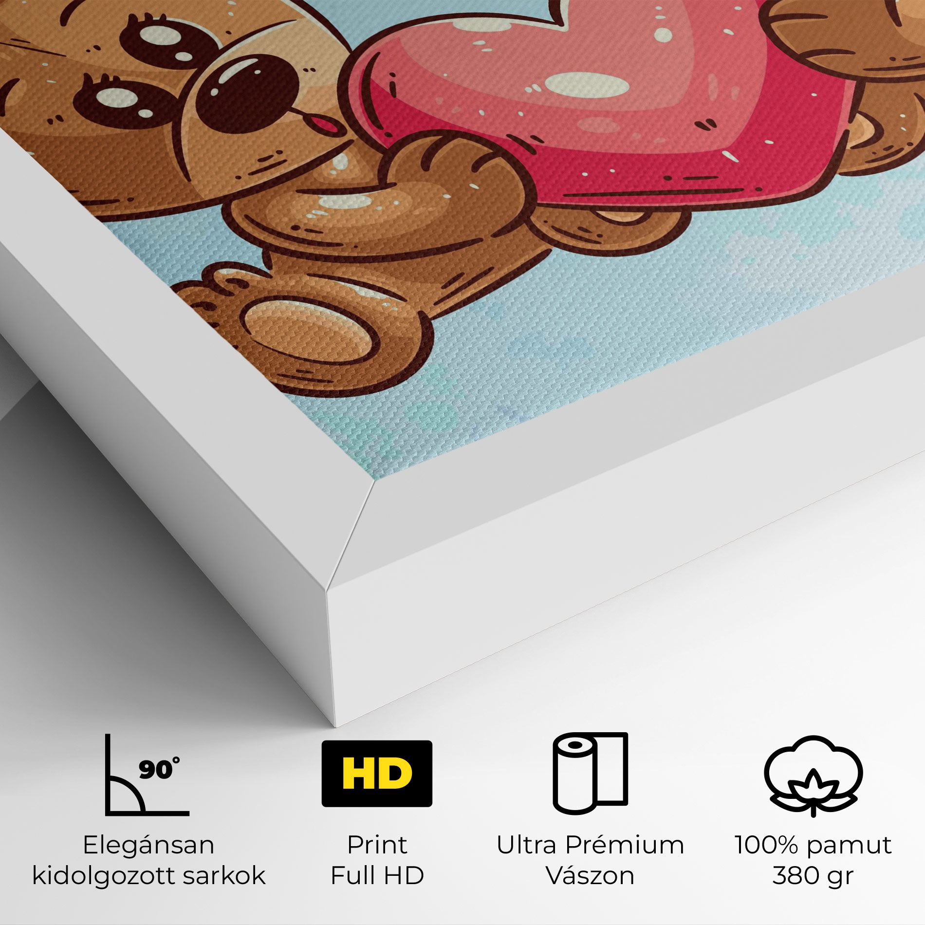Bear Holding Heart mockup 4