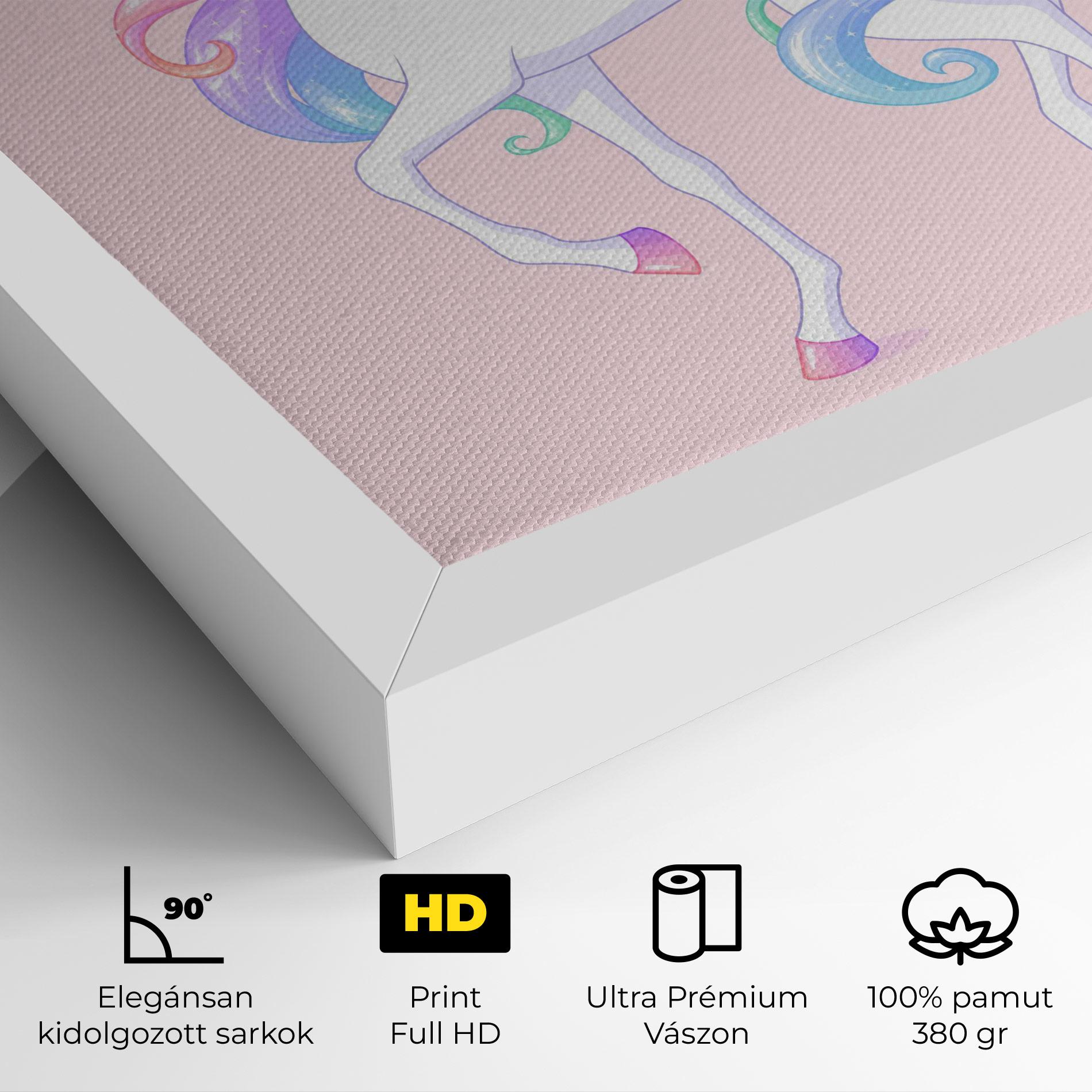 Vászonkép Beautiful Unicorn mockup 4