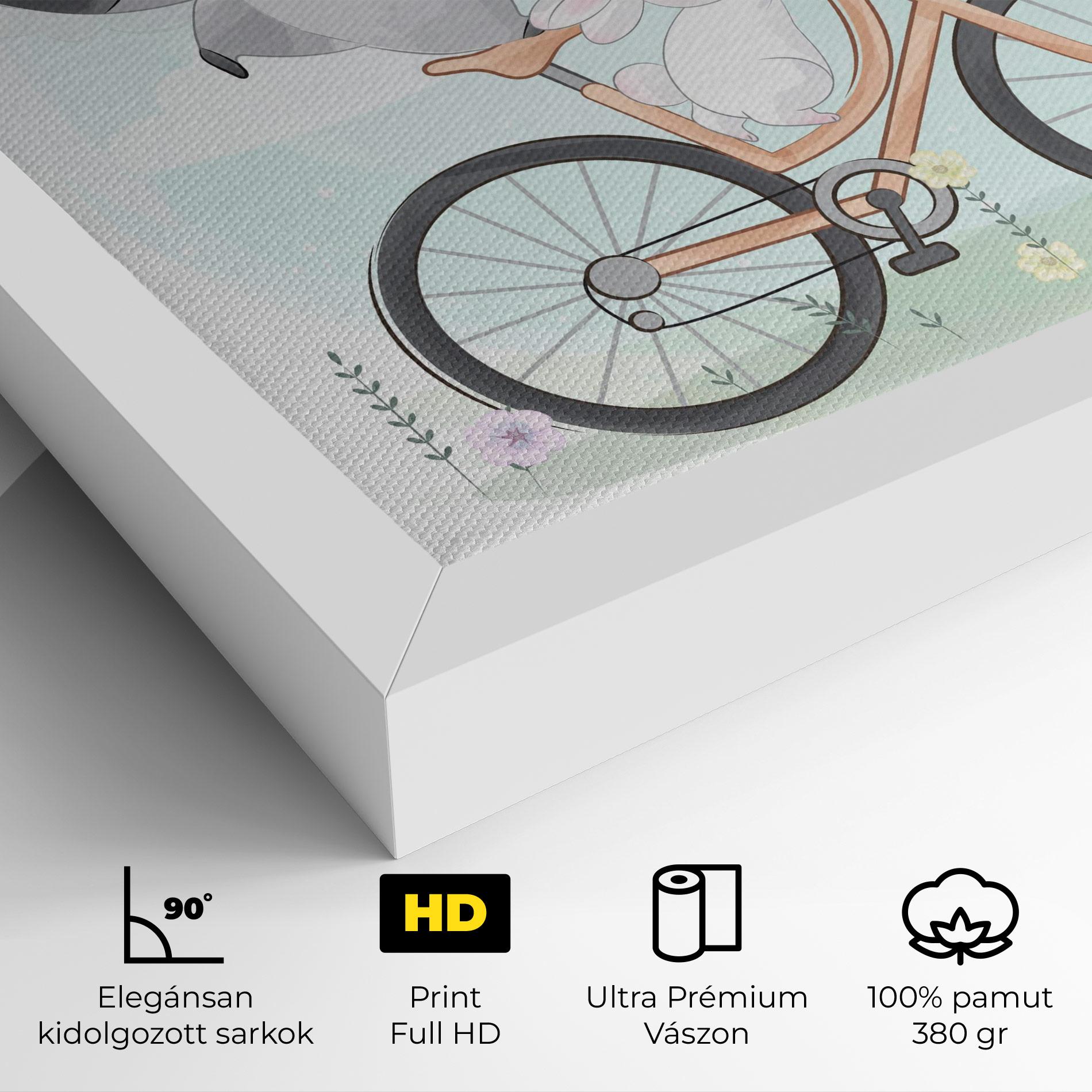 Vászonkép Bike Ride Animal mockup 4