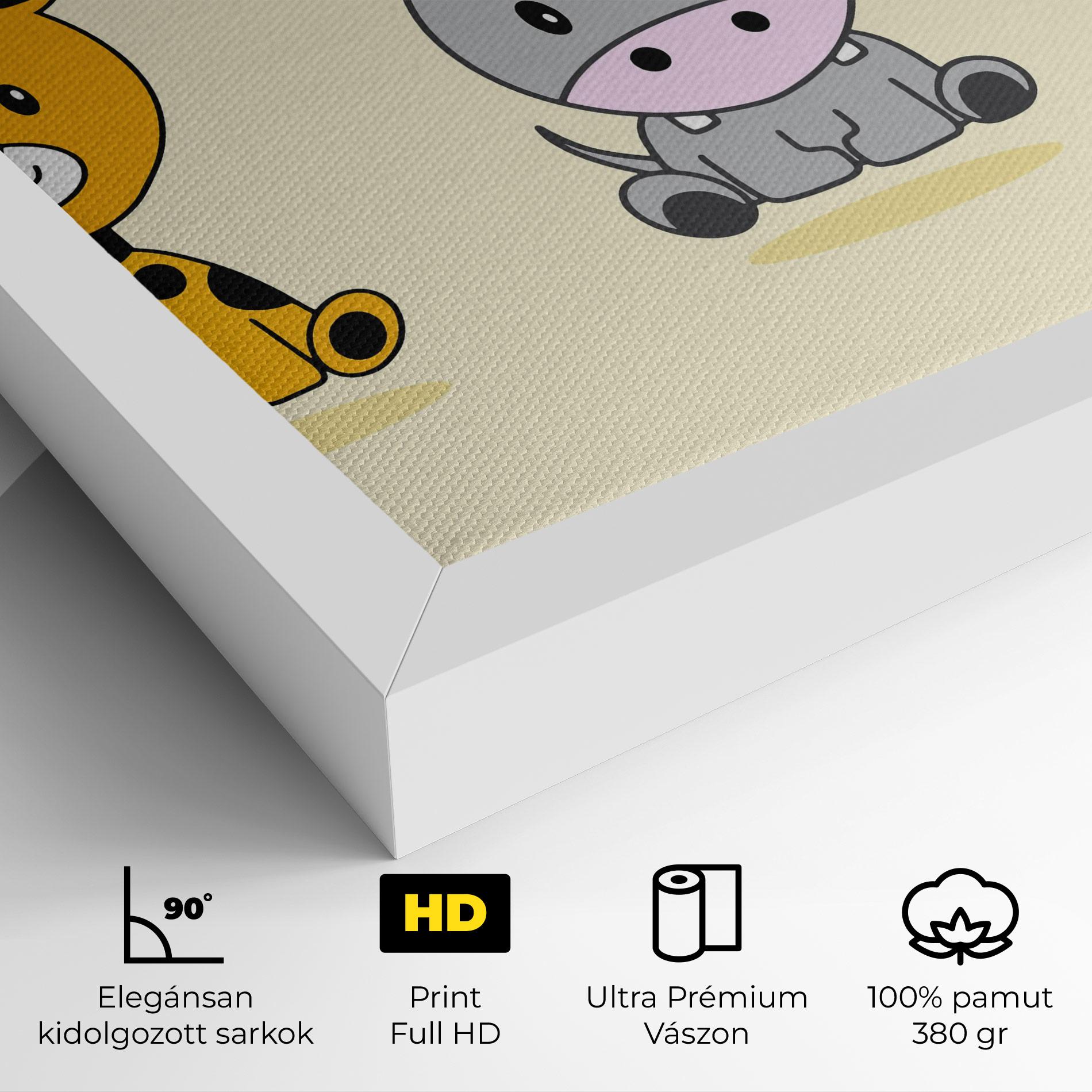 Vászonkép Cream Animals mockup 4