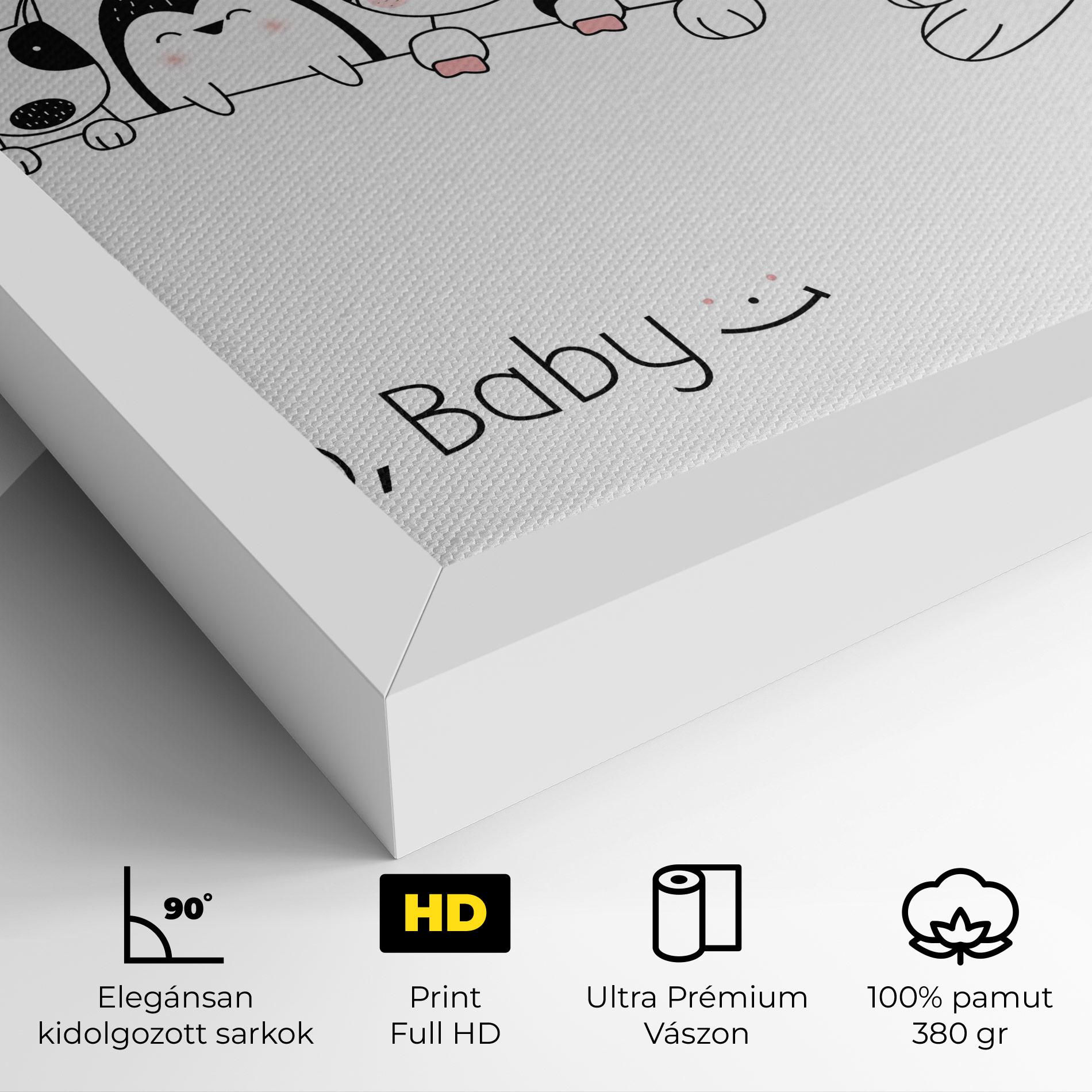 Vászonkép Hello Baby mockup 4