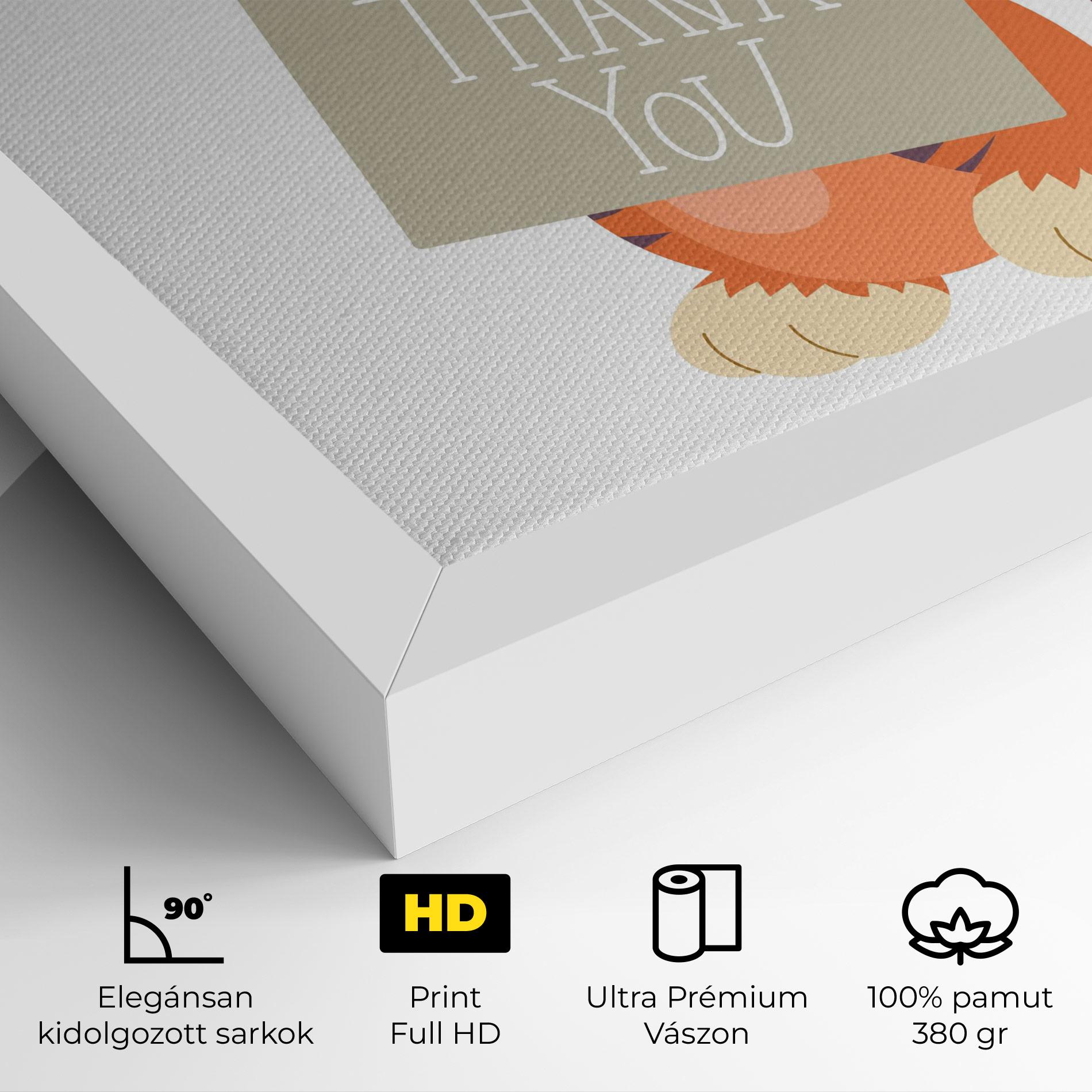 Vászonkép Tiger Thank U mockup 4