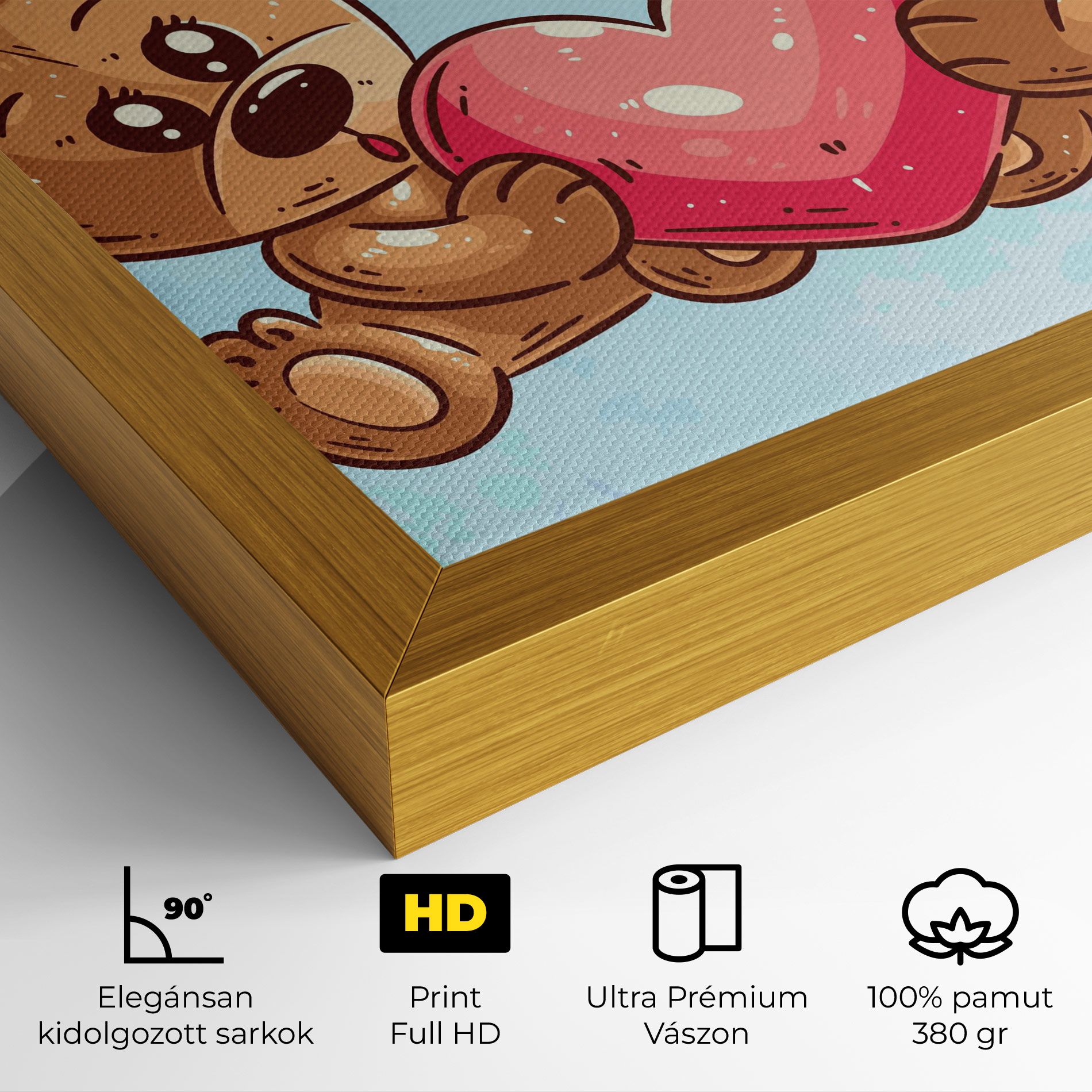 Bear Holding Heart mockup 4