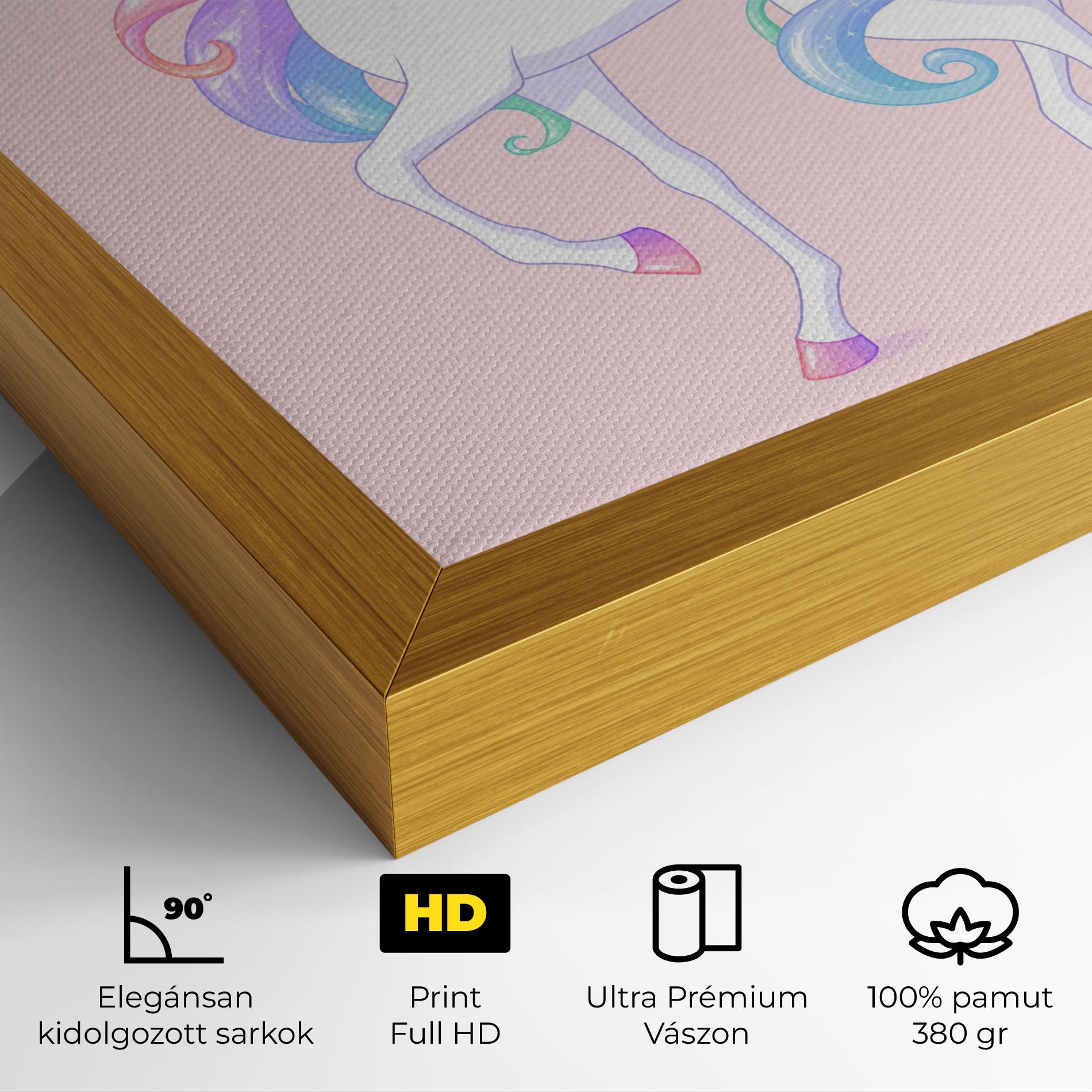 Vászonkép Beautiful Unicorn mockup 4
