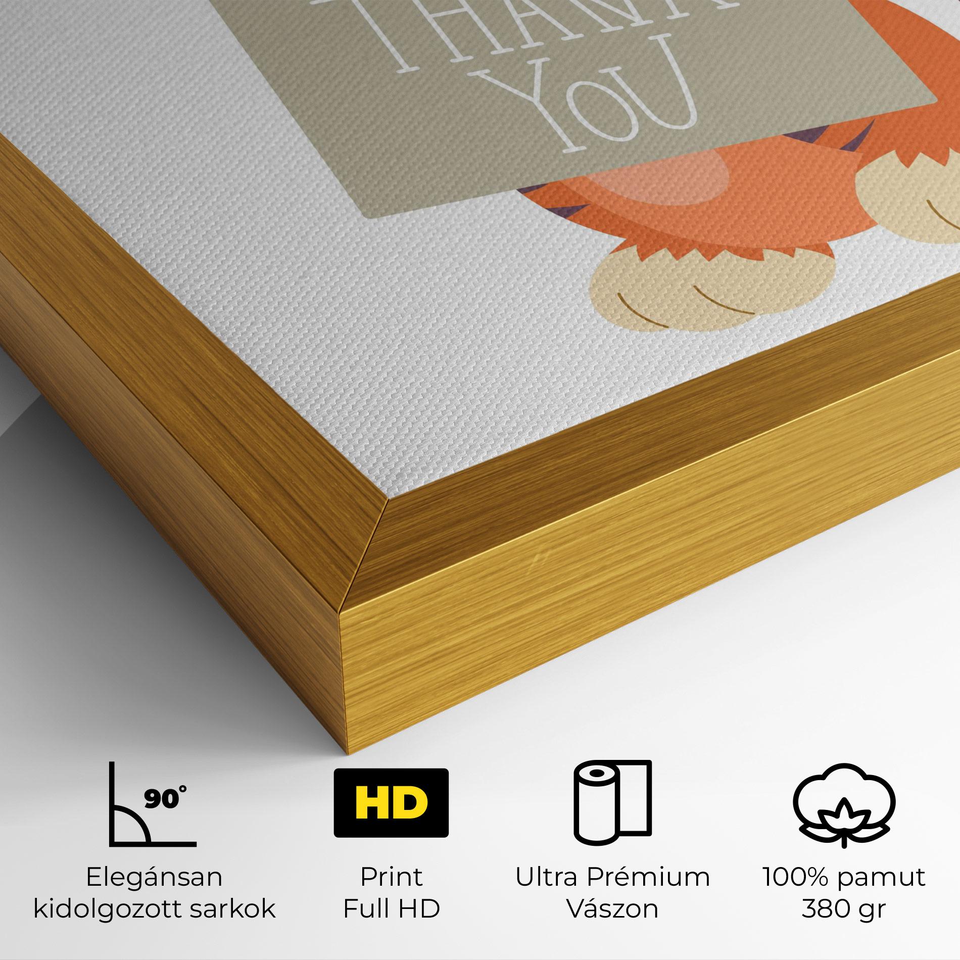 Vászonkép Tiger Thank U mockup 4