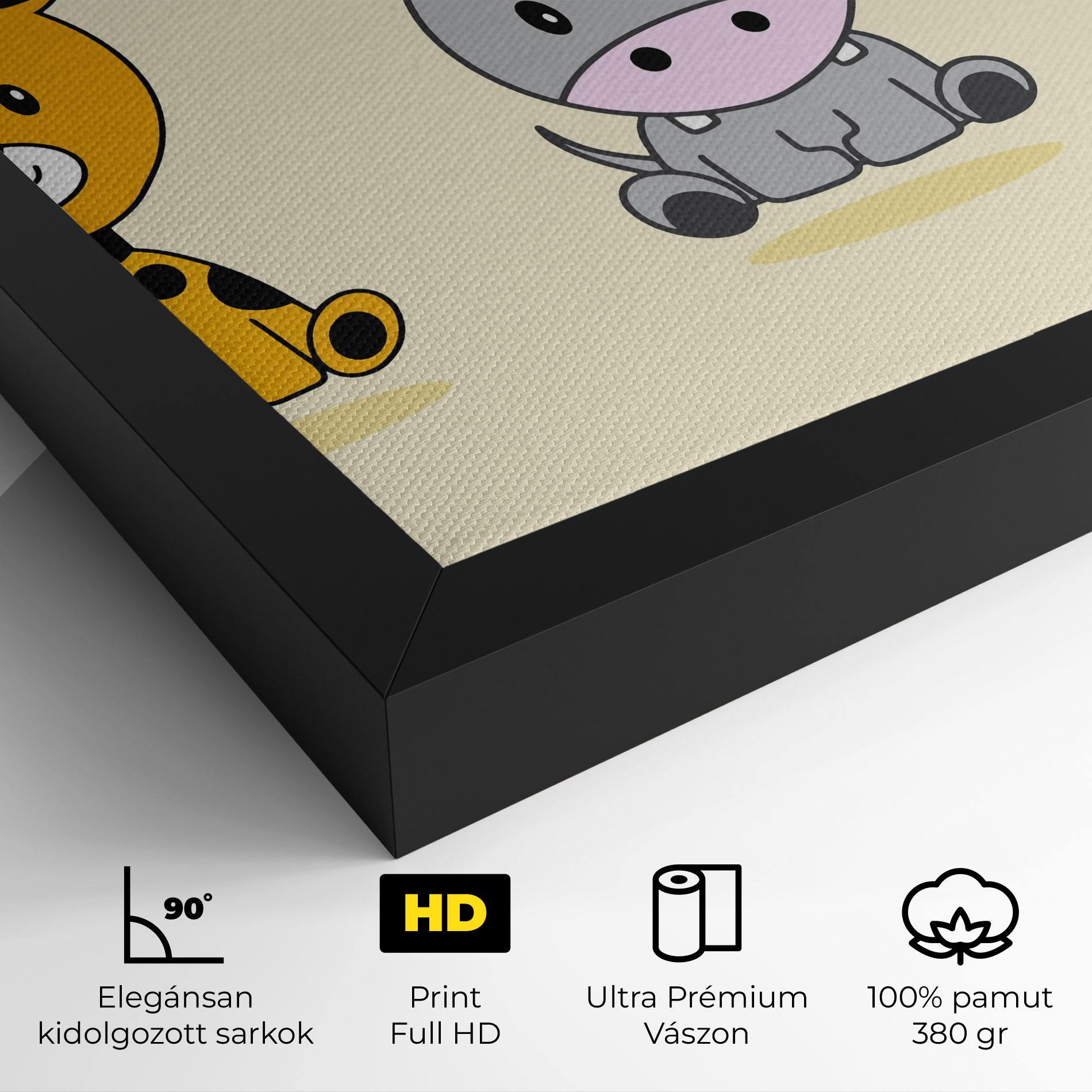 Vászonkép Cream Animals mockup 4
