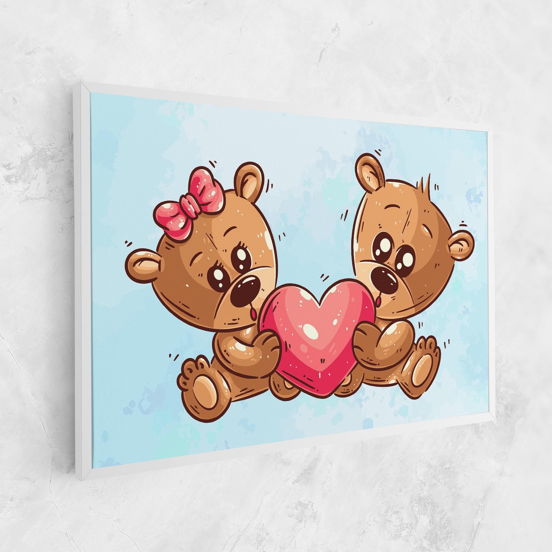Bear Holding Heart mockup 1