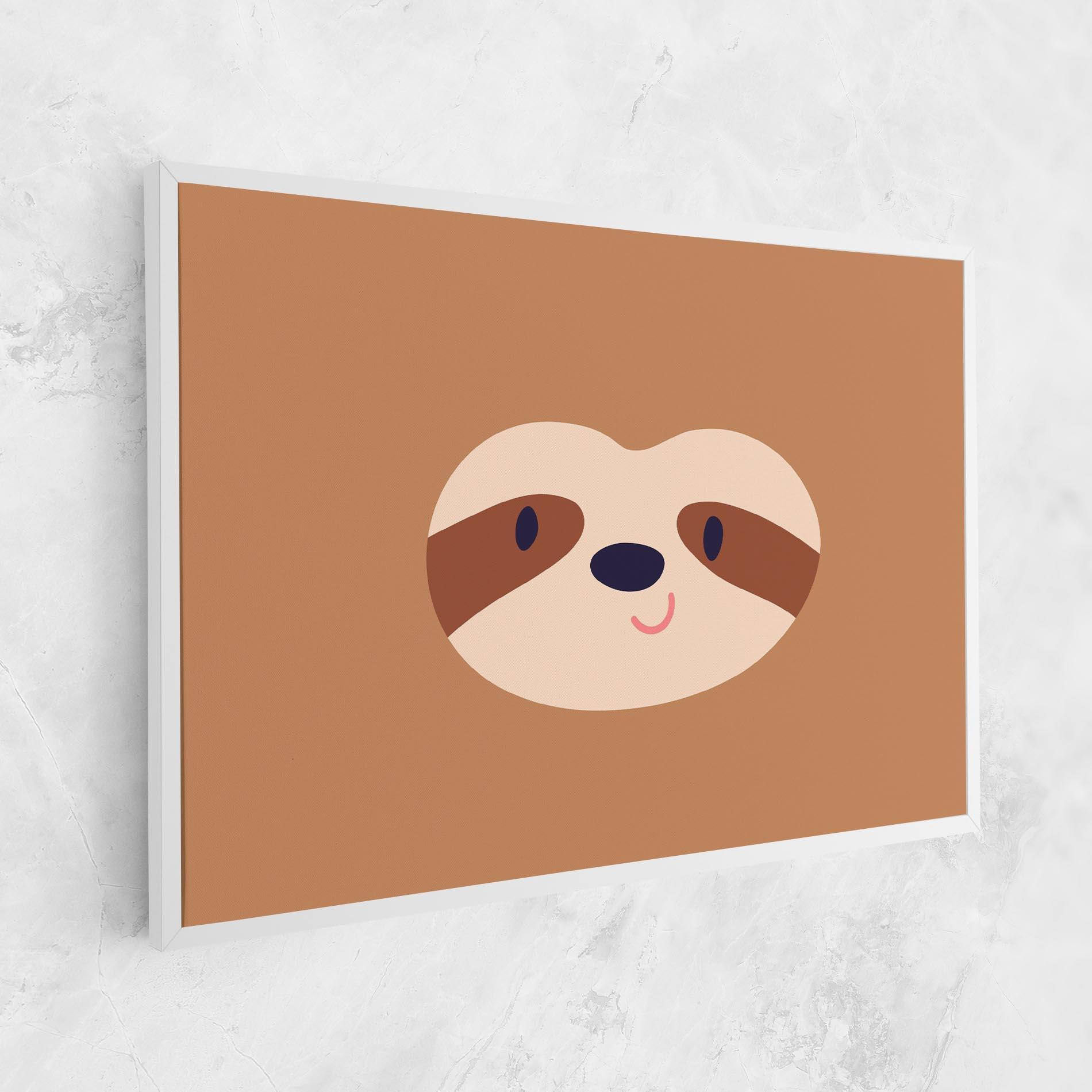 Vászonkép Sloth Face Portrait mockup 1