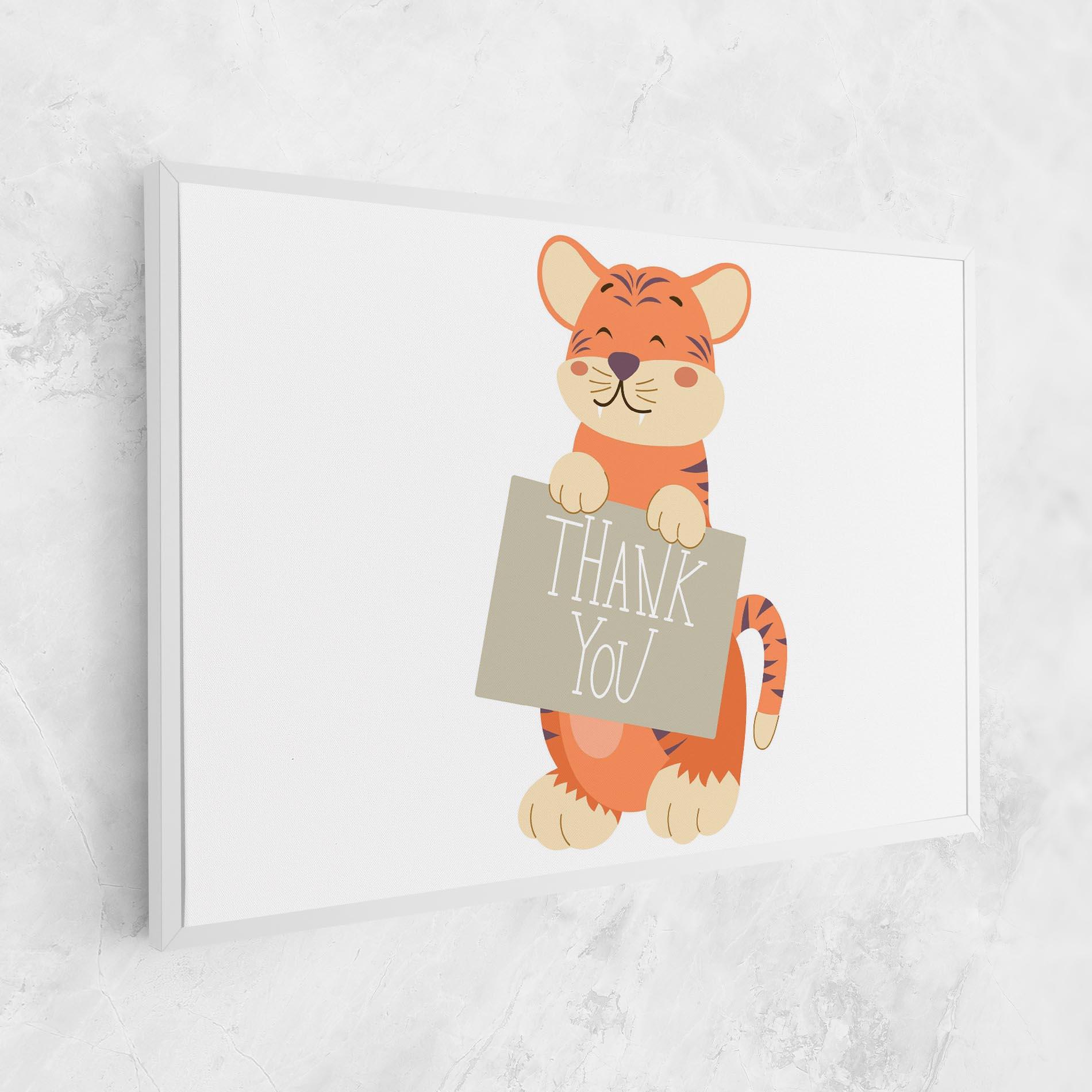 Vászonkép Tiger Thank U mockup 1
