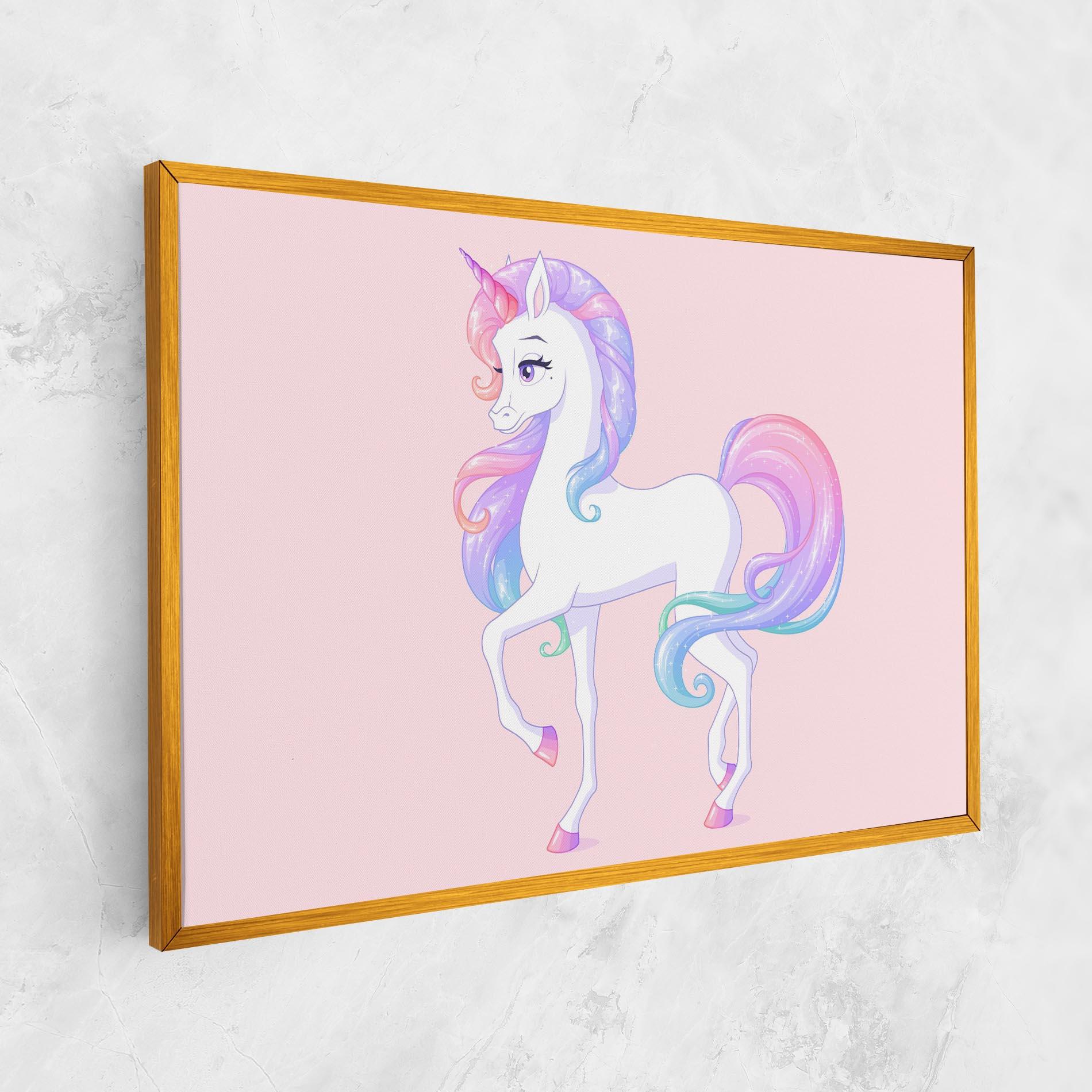 Vászonkép Beautiful Unicorn mockup 1