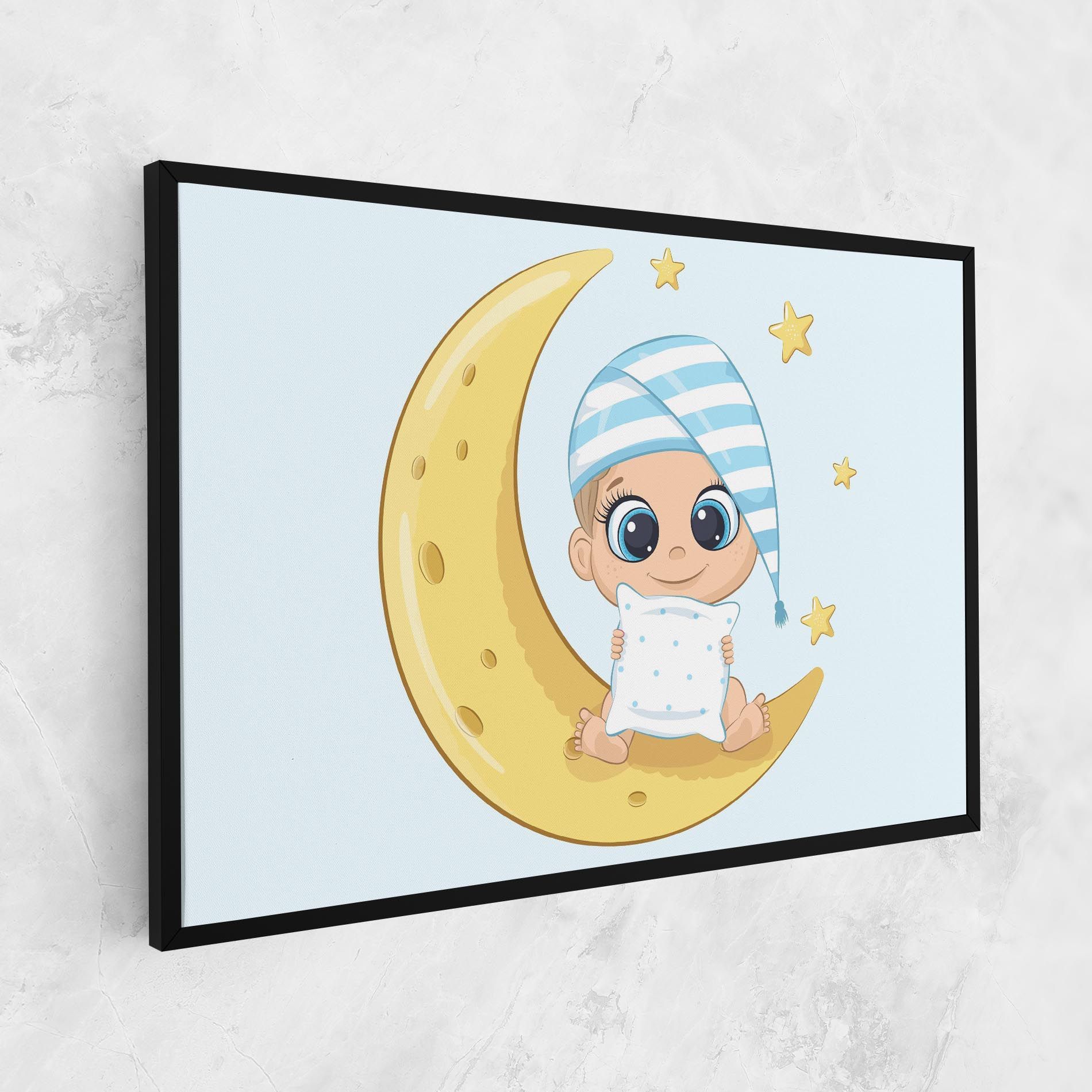 Baby On Moon mockup 1