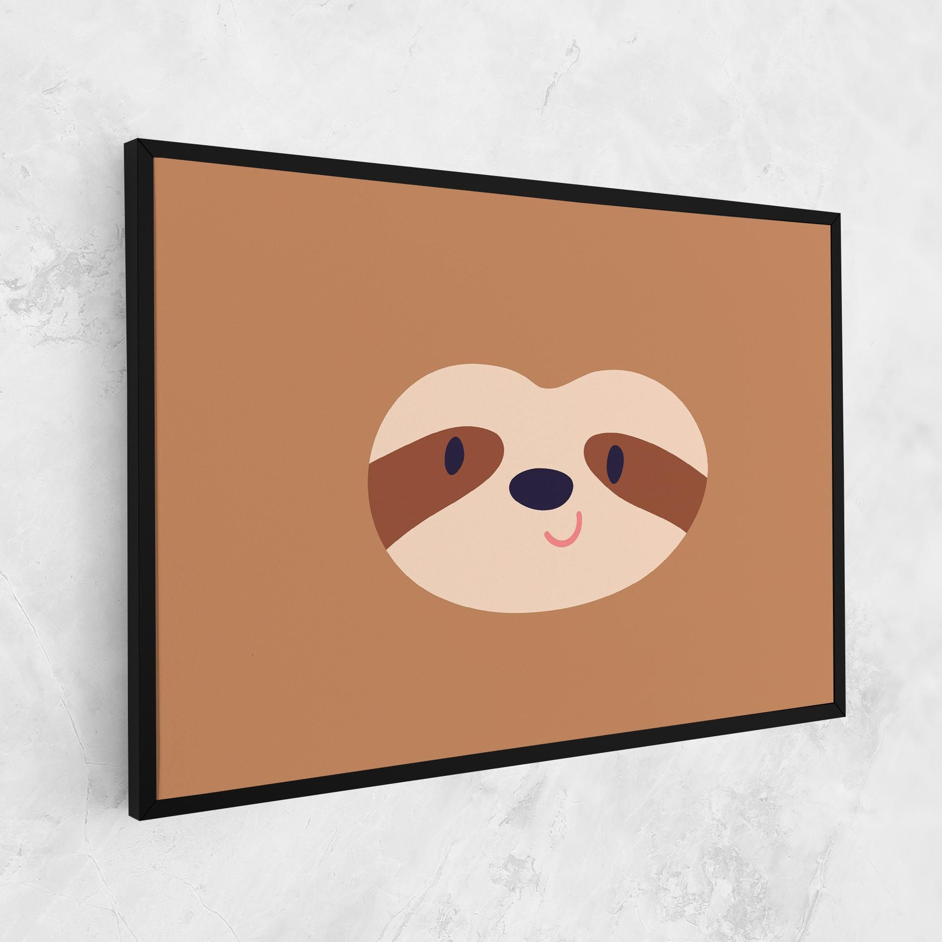 Sloth Face Portrait mockup 1