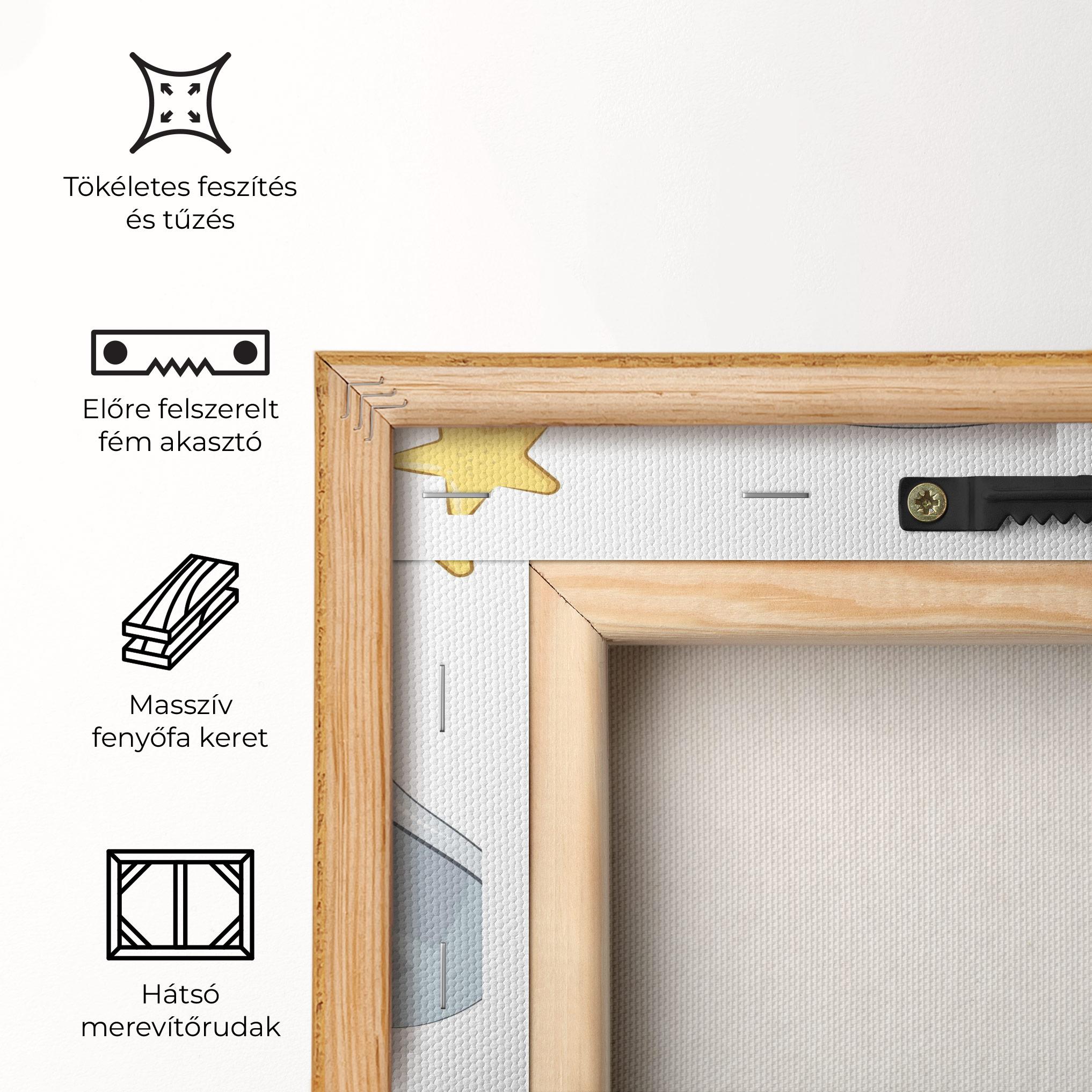 Vászonkép Cute Elephant Moon mockup 5