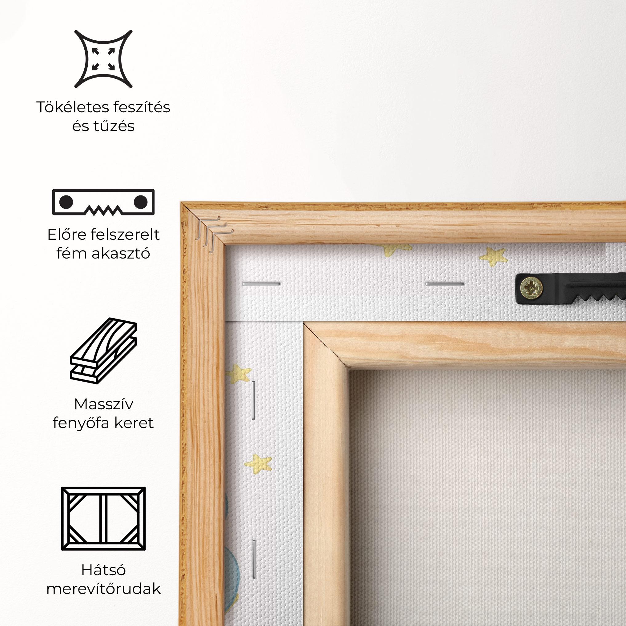 Vászonkép Moon Cat Sleeping mockup 5