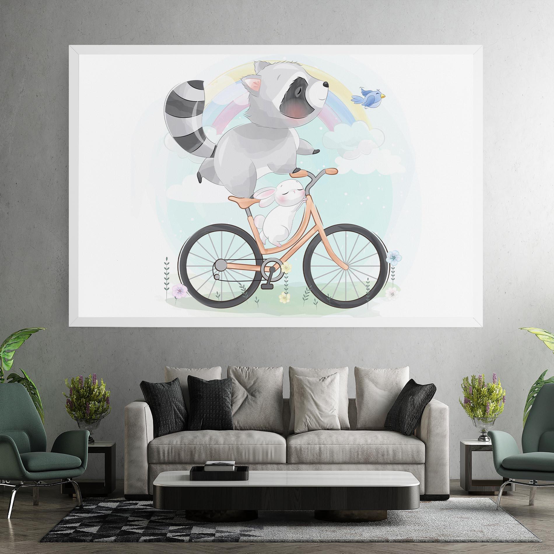 Vászonkép Bike Ride Animal mockup 7