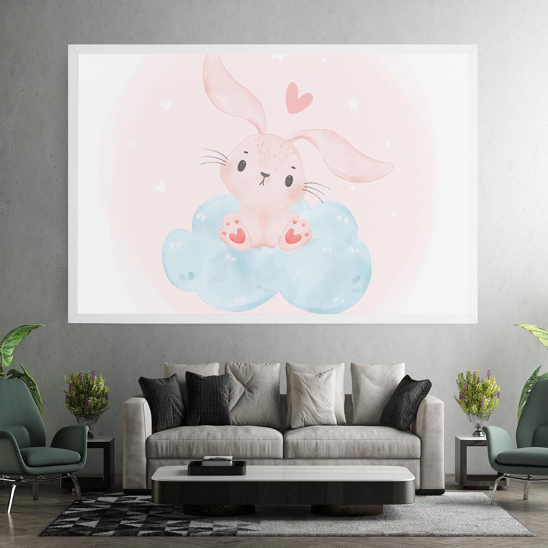 Cloud Pink Bunny mockup 7