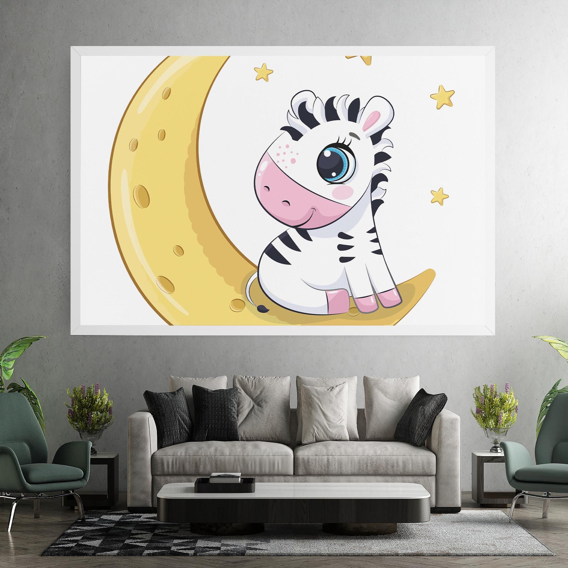 Cute Zebra Moon mockup 7