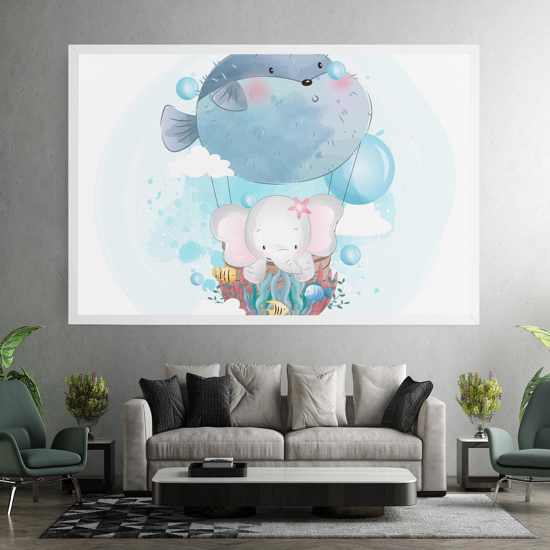 Swiming Elephant mockup 7