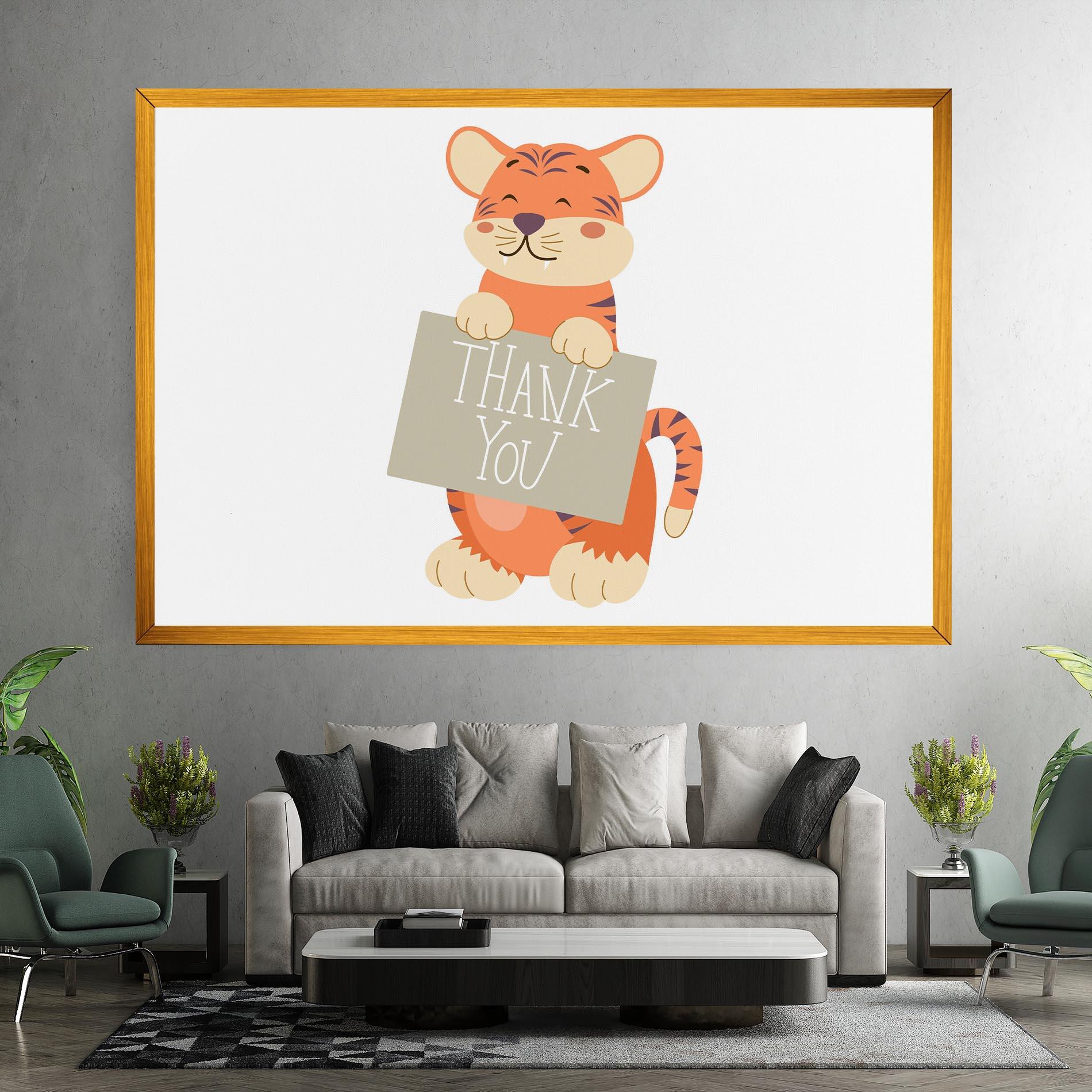 Vászonkép Tiger Thank U mockup 7