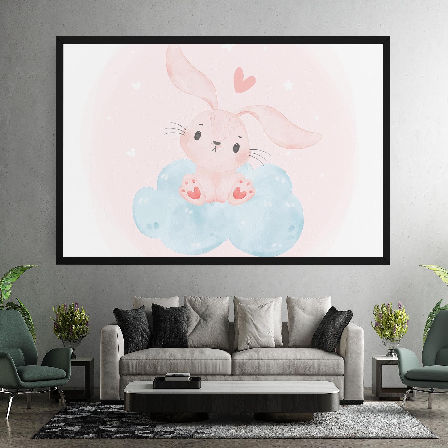 Cloud Pink Bunny mockup 7