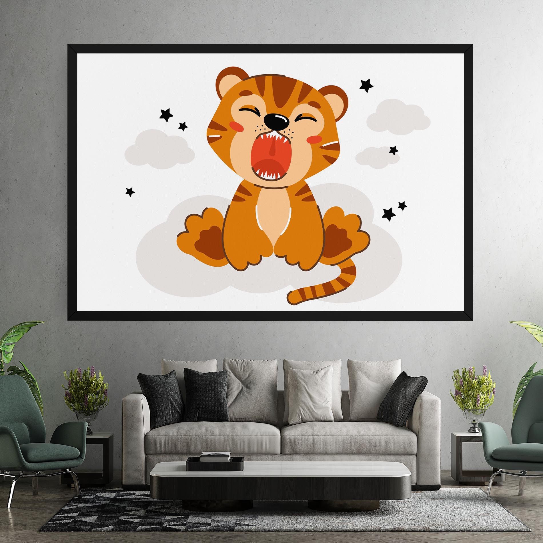 Cute Sleepy Tiger mockup 7