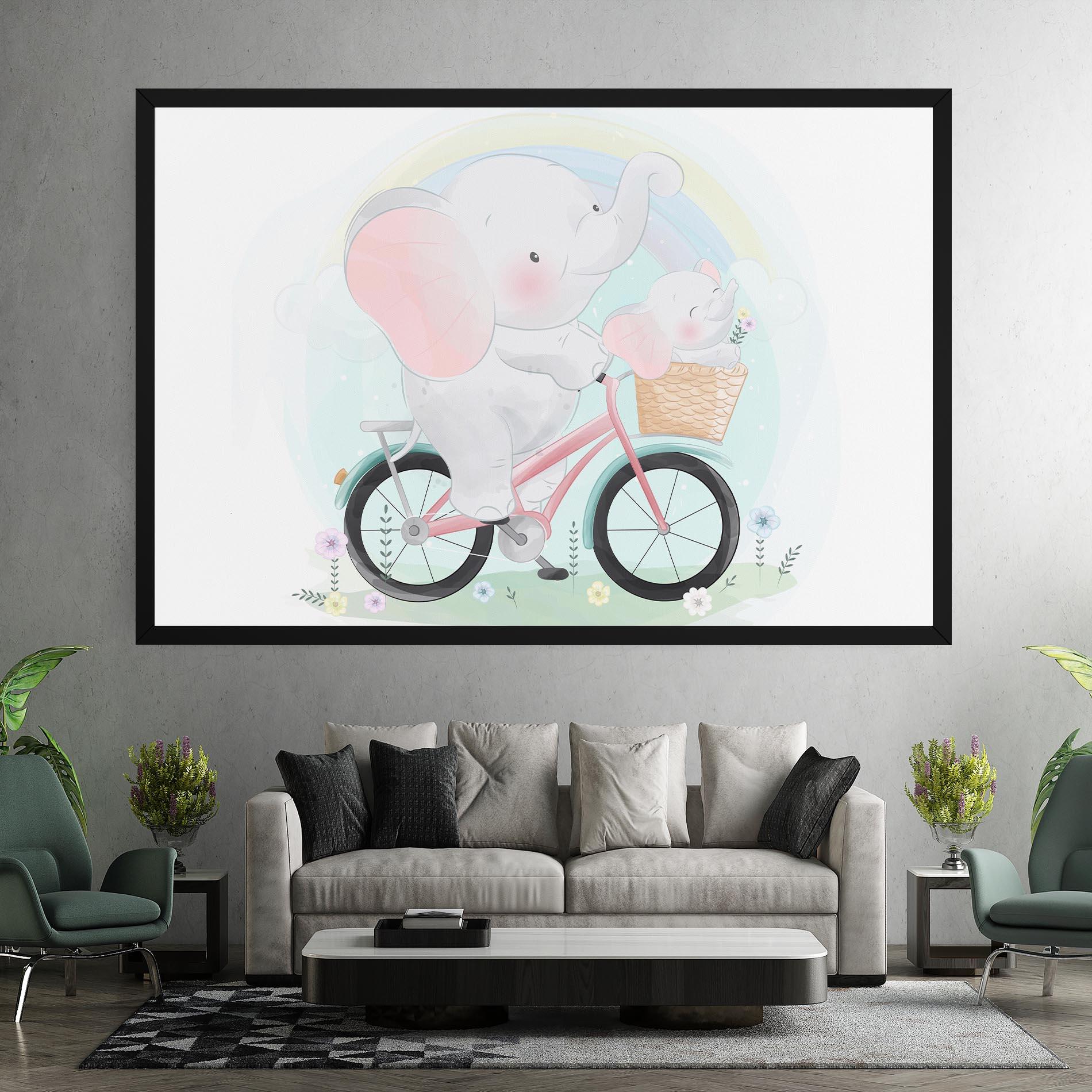 Vászonkép Elephant Bike mockup 7