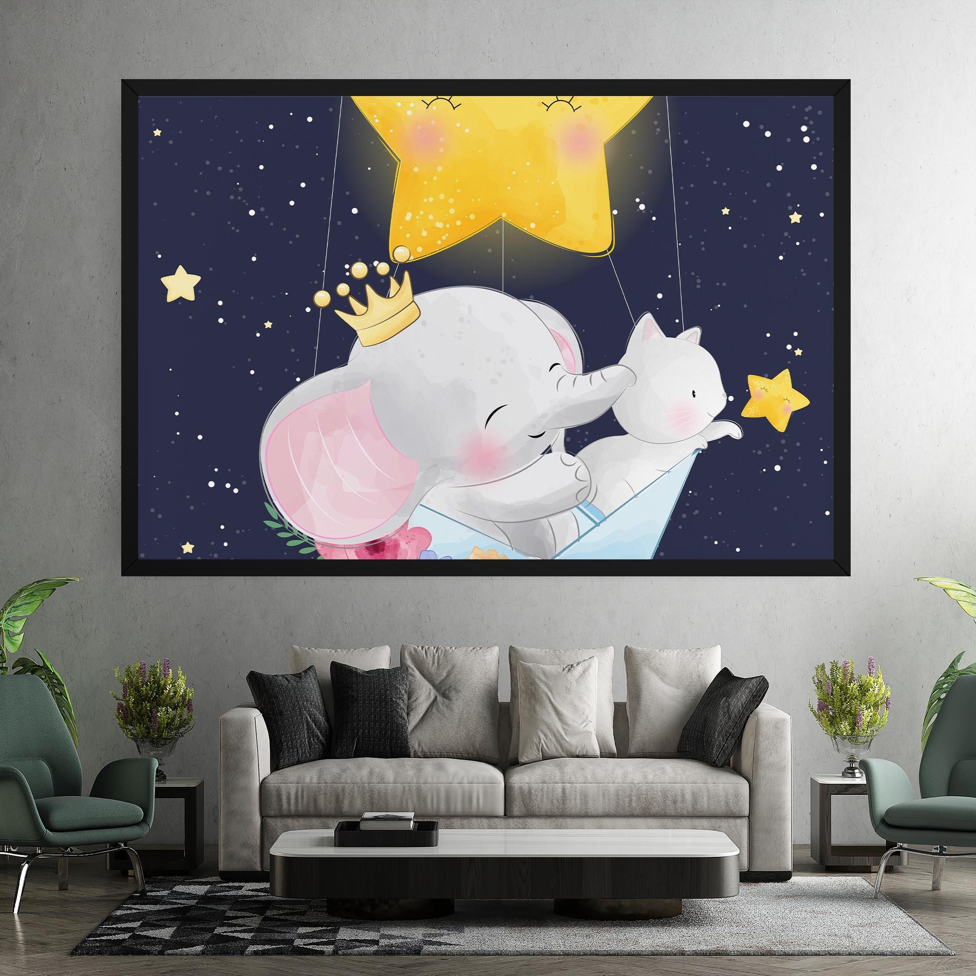 Vászonkép Elephant Cat mockup 7