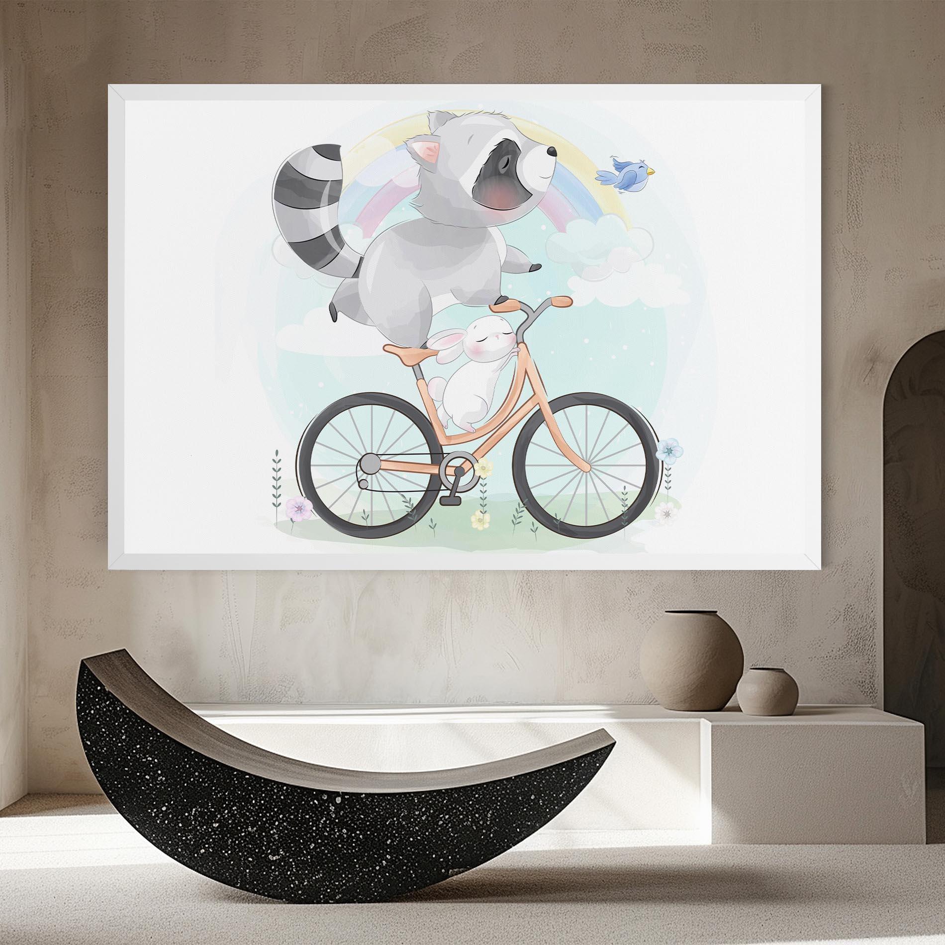 Vászonkép Bike Ride Animal mockup 8