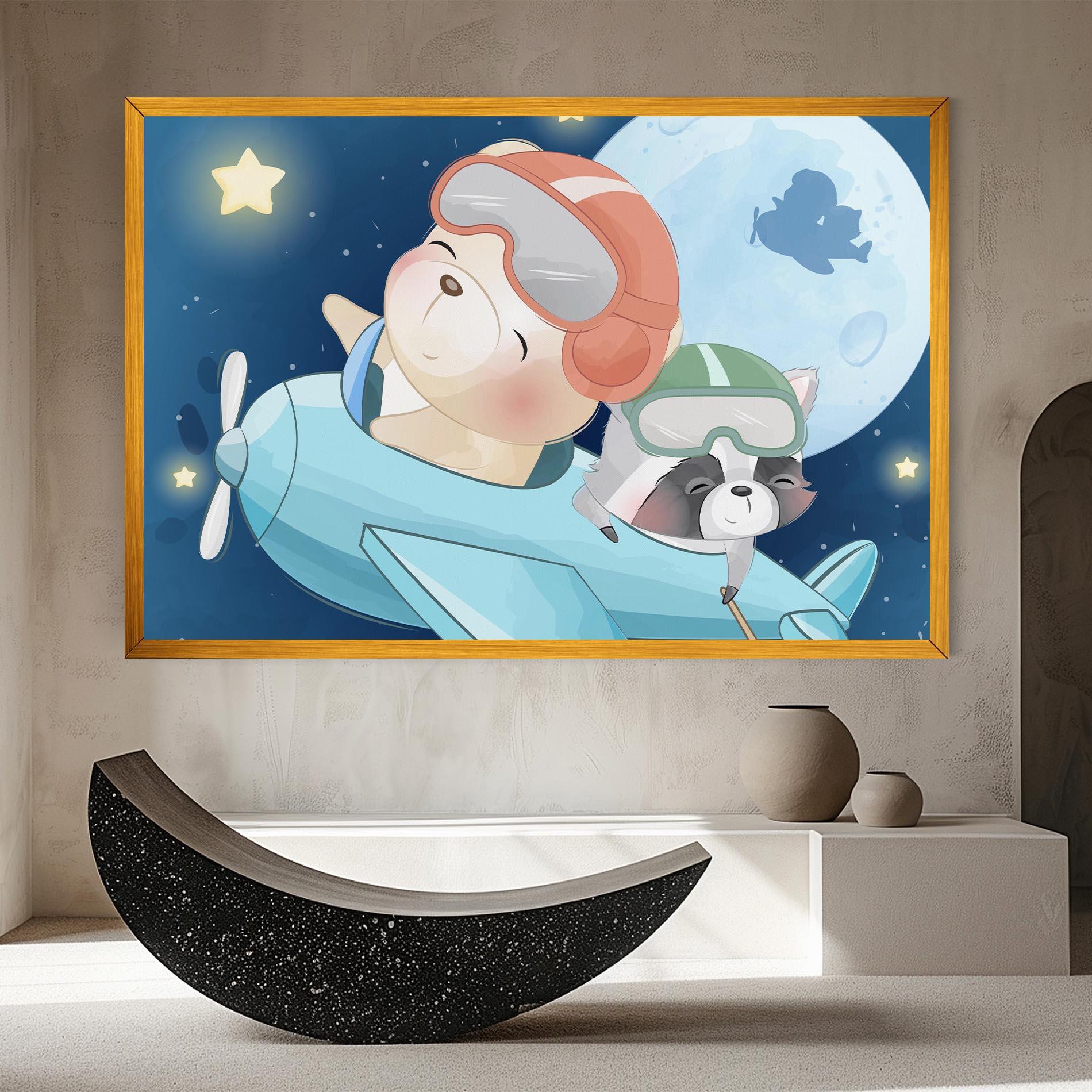 Vászonkép Bear Flying Star mockup 8