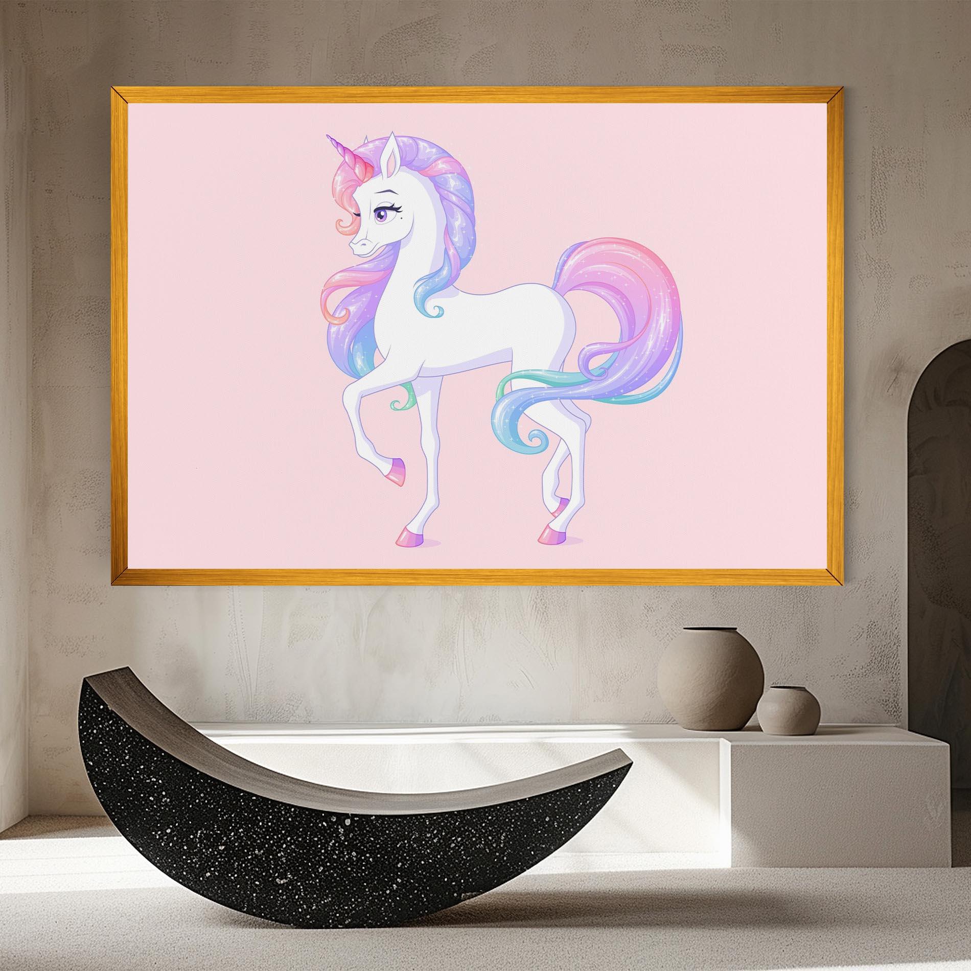 Vászonkép Beautiful Unicorn mockup 8