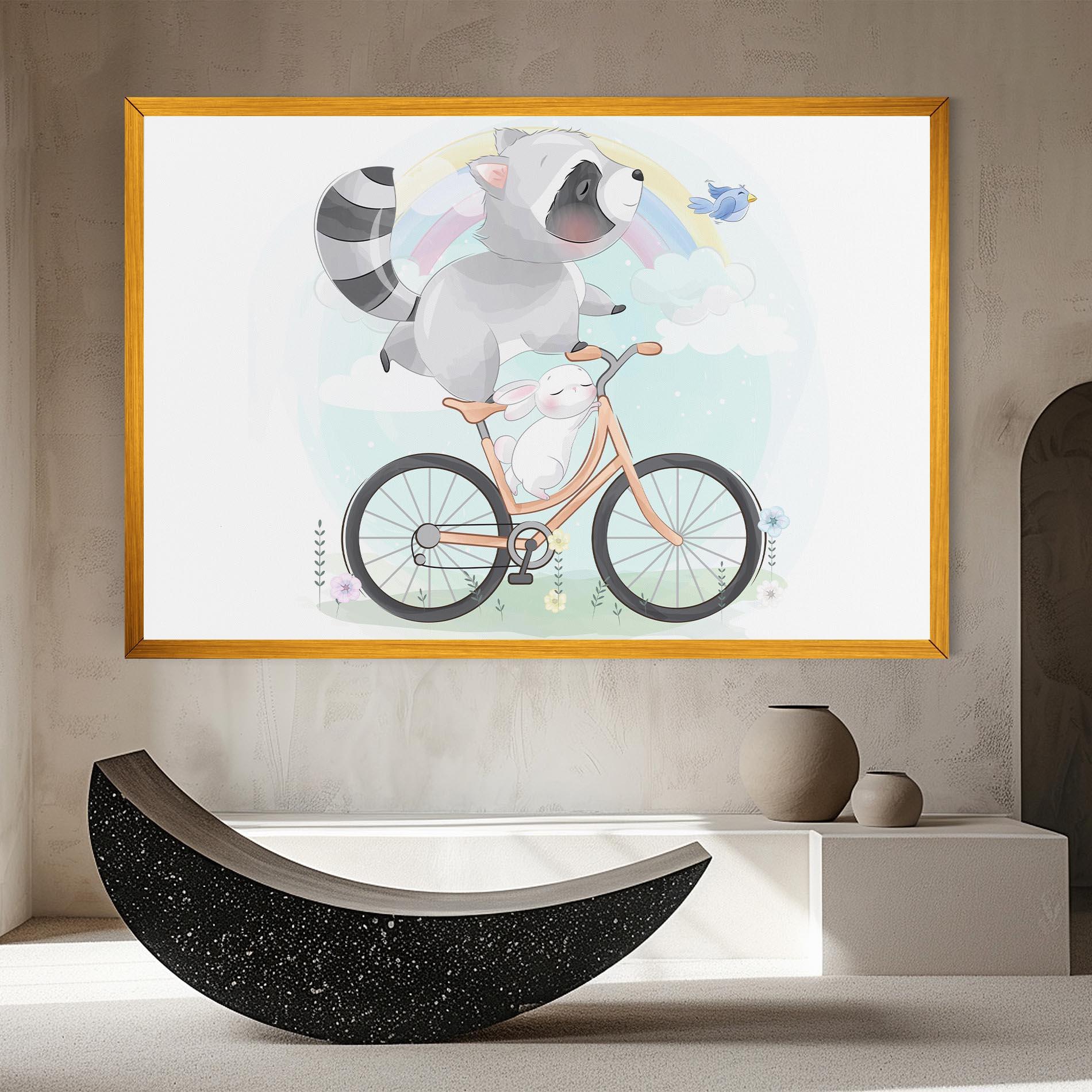 Vászonkép Bike Ride Animal mockup 8