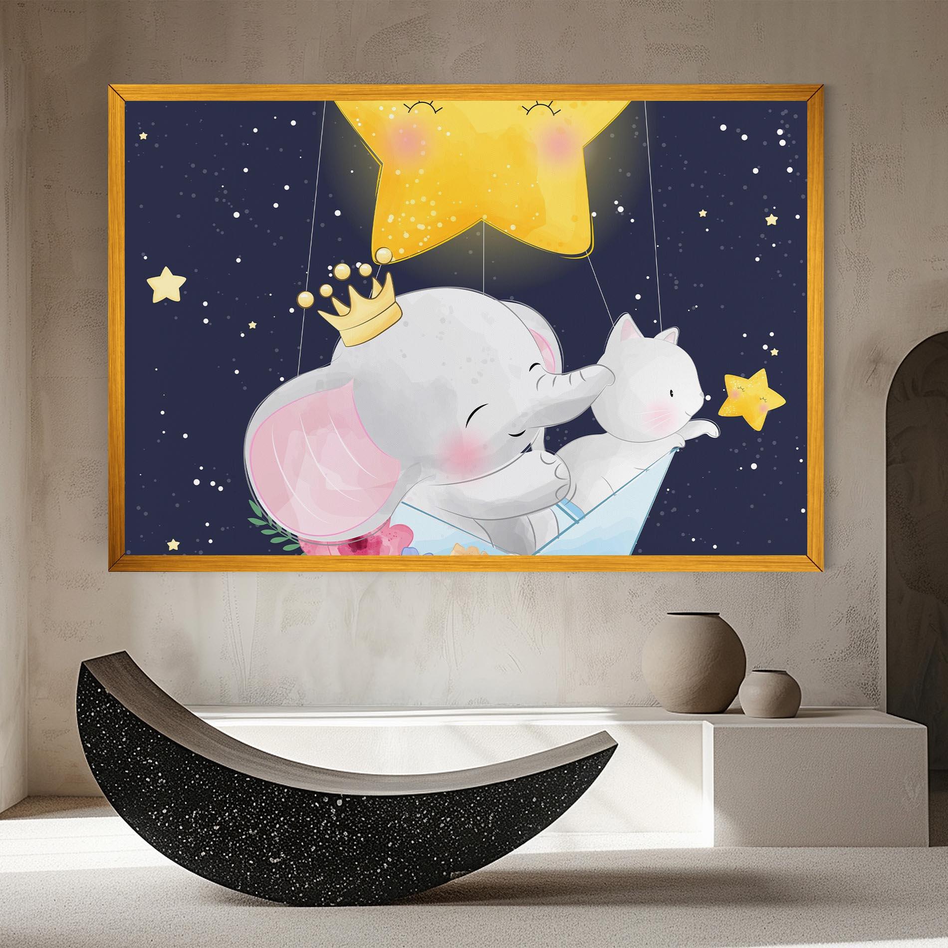 Vászonkép Elephant Cat mockup 8