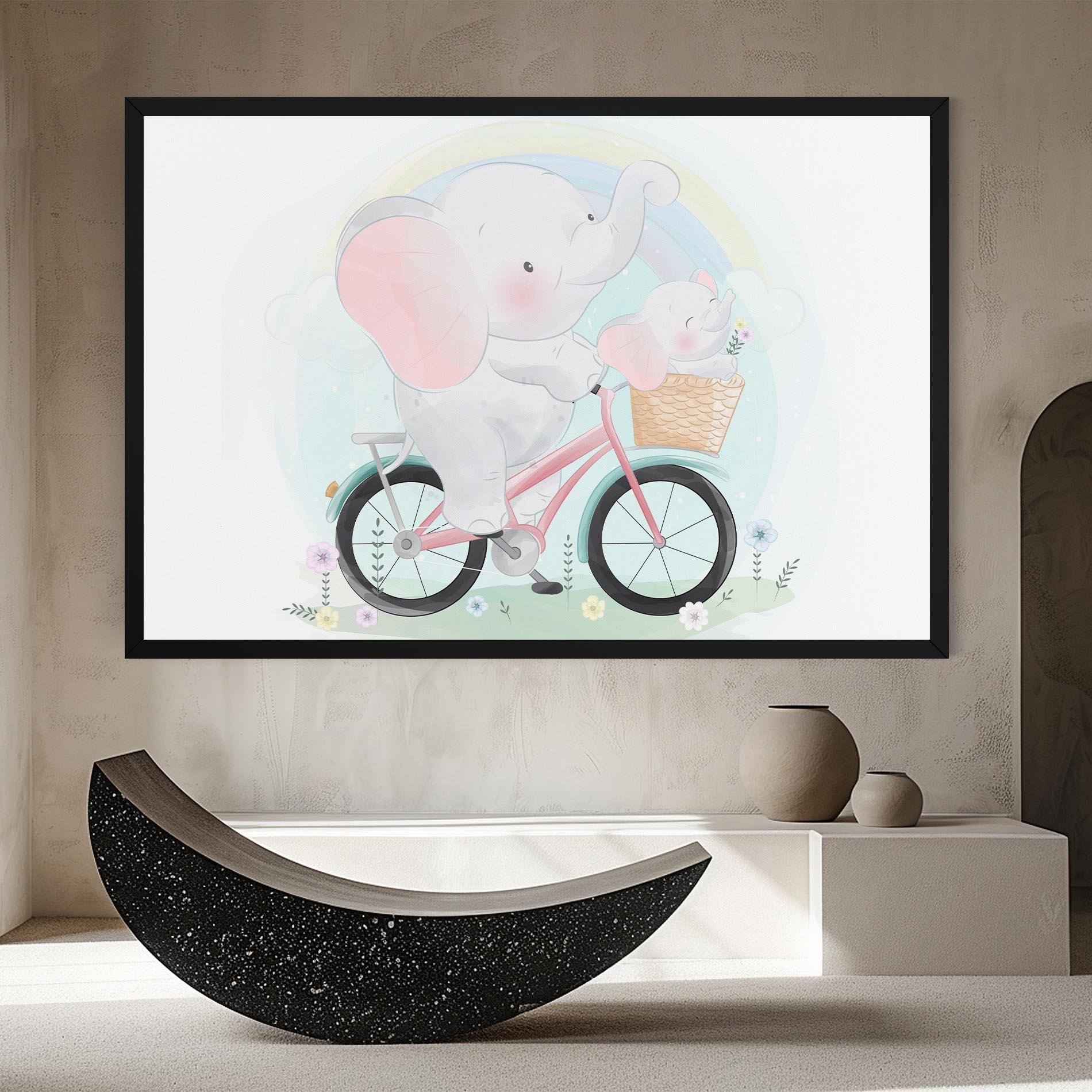 Vászonkép Elephant Bike mockup 8
