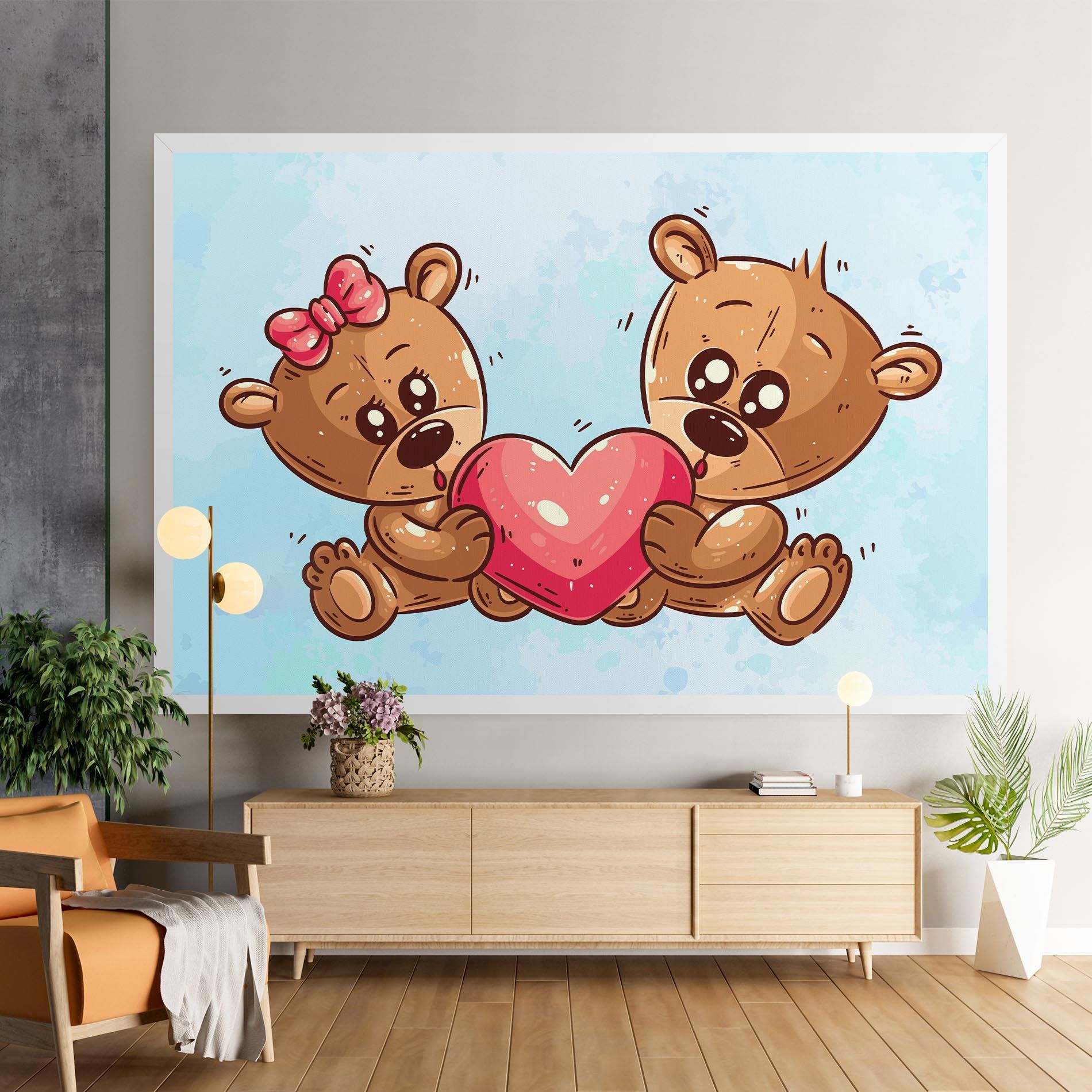 Bear Holding Heart mockup 9