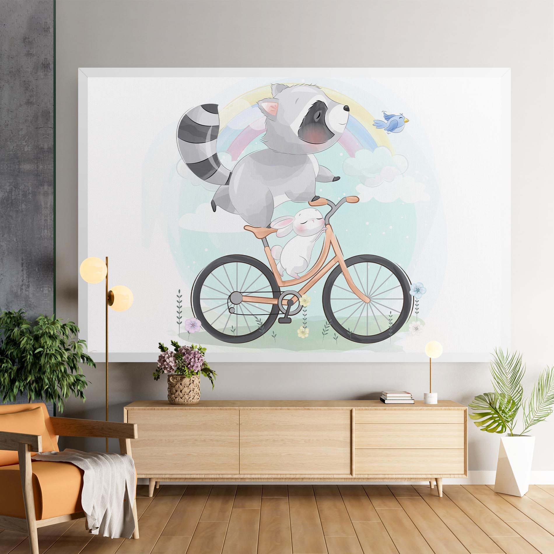 Vászonkép Bike Ride Animal mockup 9
