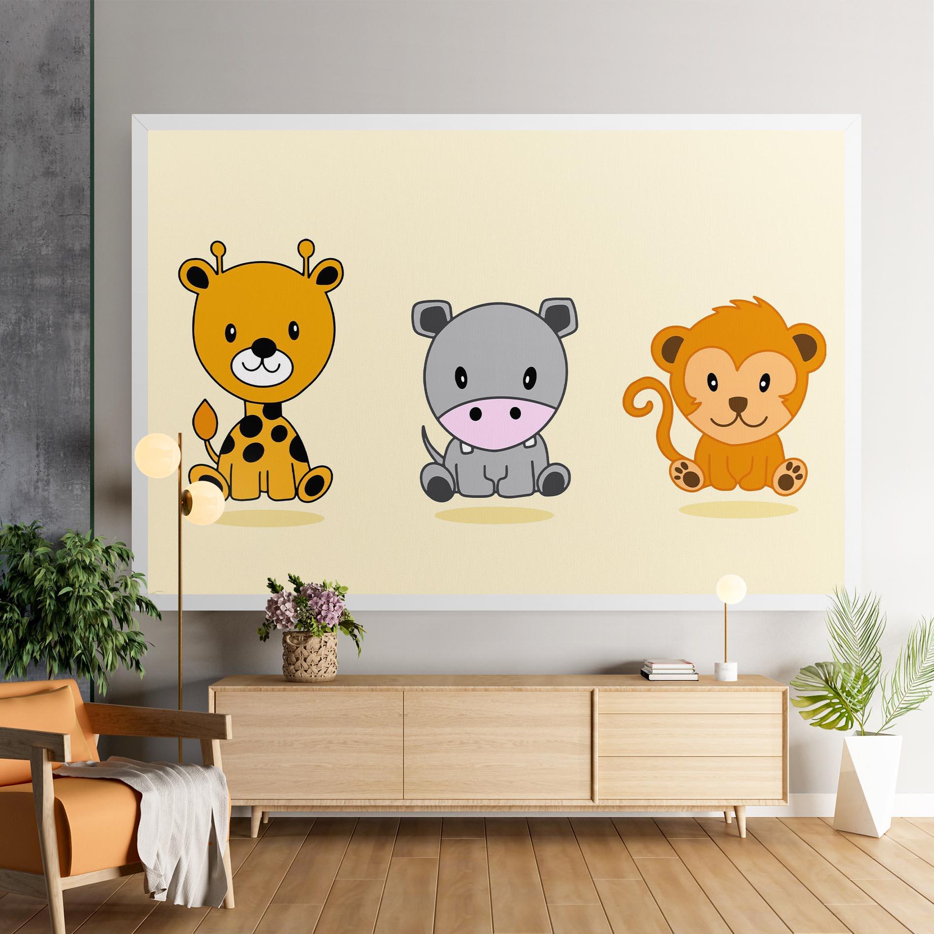 Vászonkép Cream Animals mockup 9